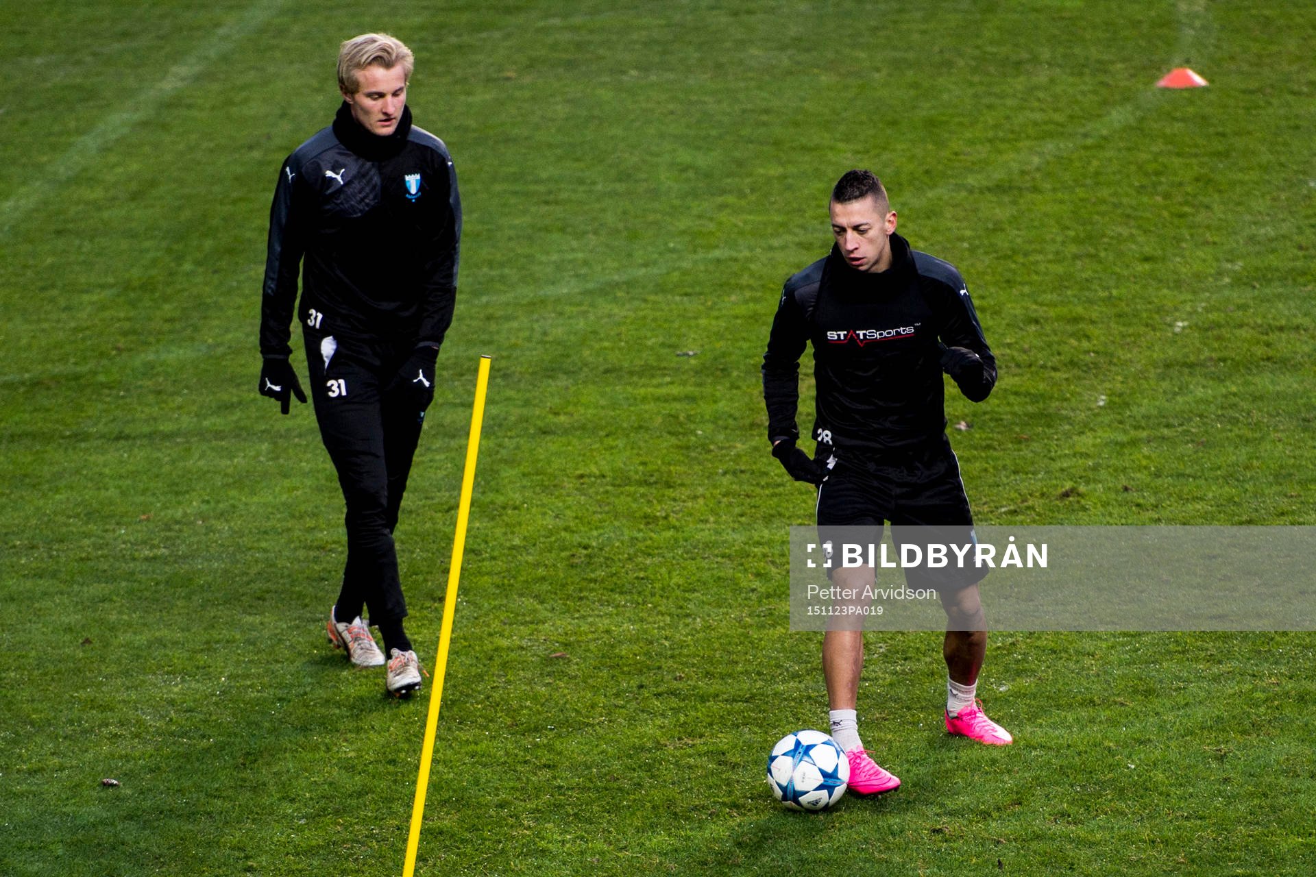 Malmö FFs Franz Brorsson och Nikola Djurjic