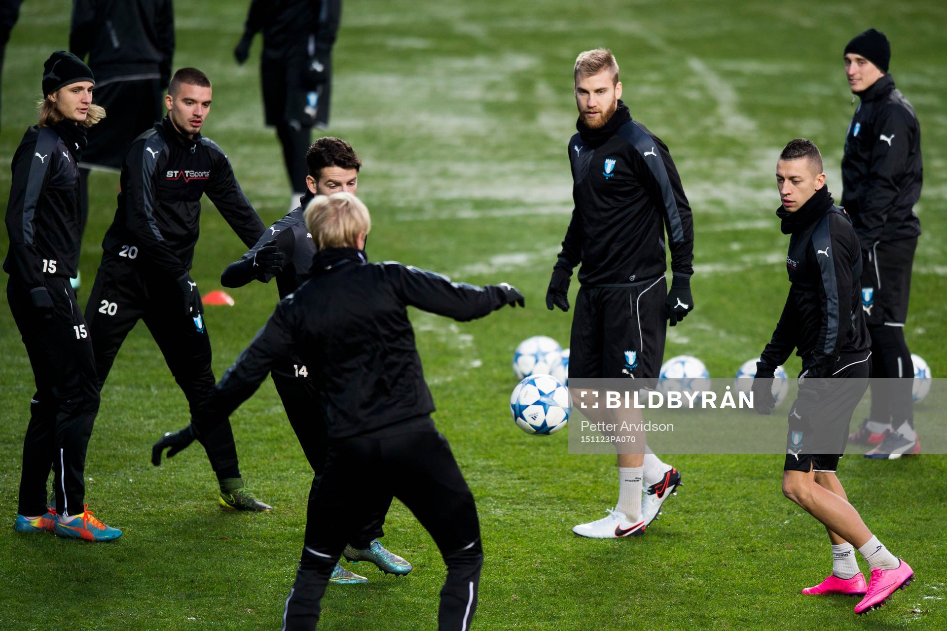 Malmö FFs Pawel Cibicki, Vladimir Rodic, Erdal Rakip,