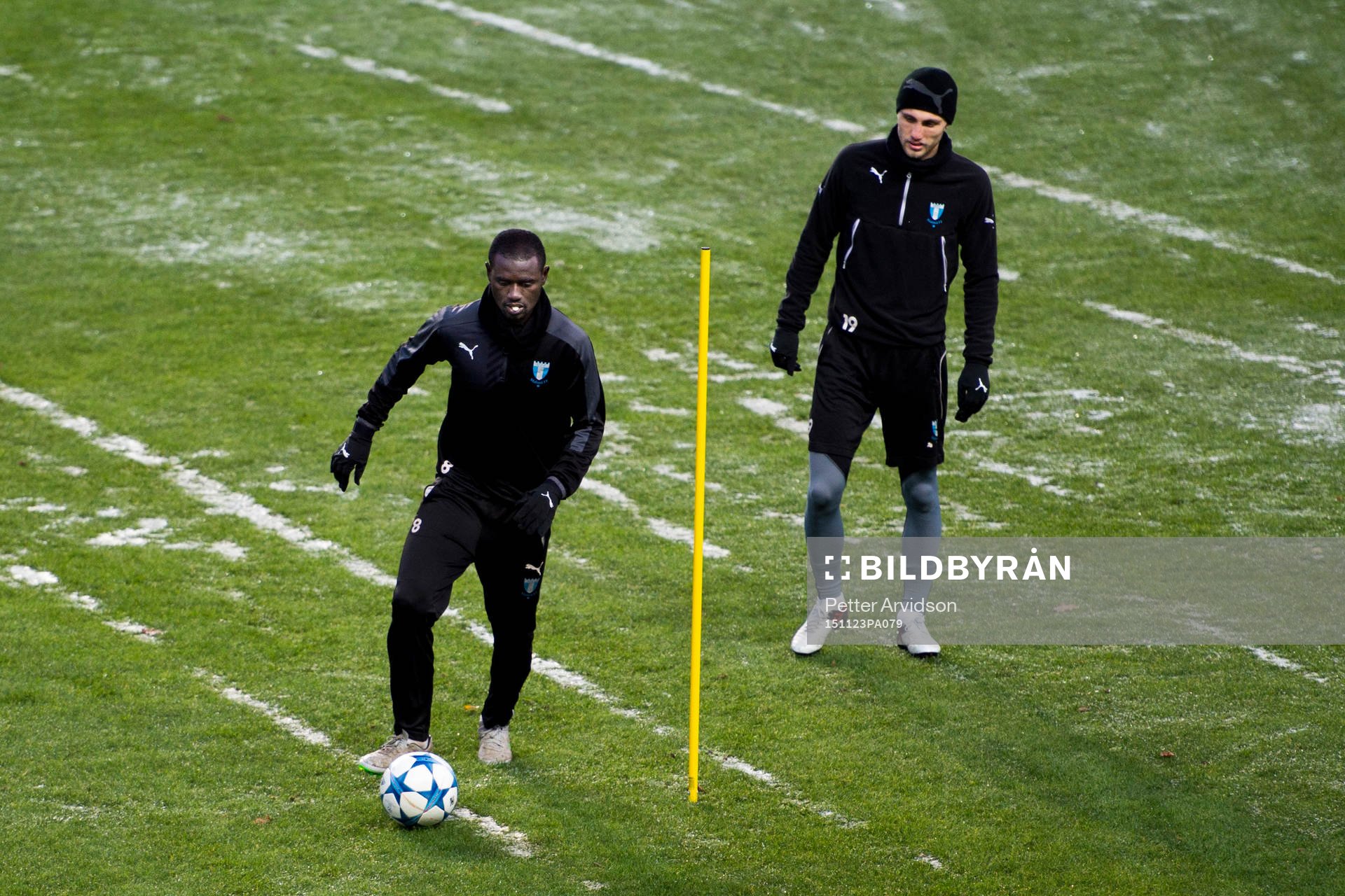 Malmö FFs Enock Kofi Adu och Magnus Wolff Eikrem