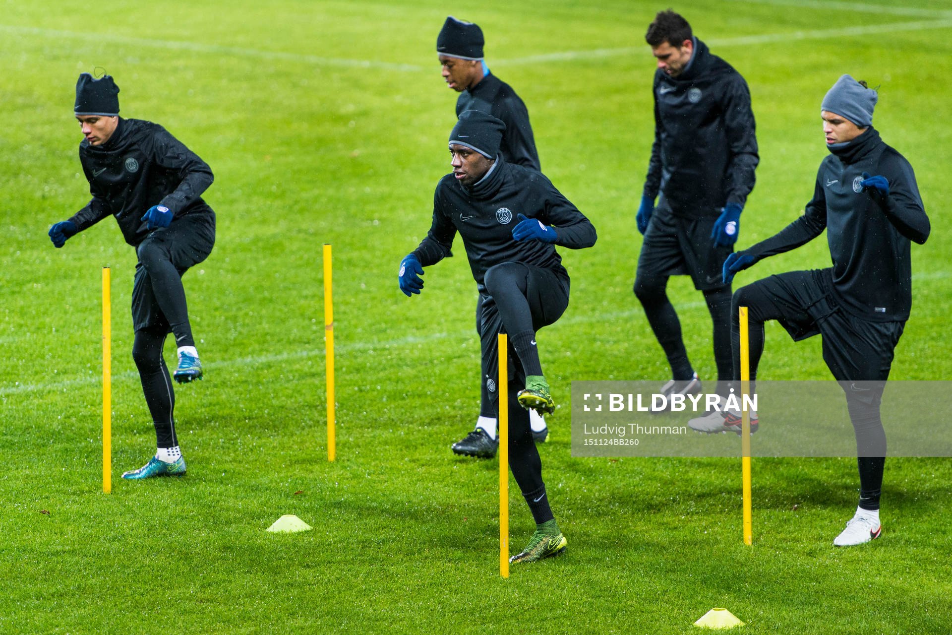 s Layvin Kurzawa, Blaise Matuidi och Thiago Silva