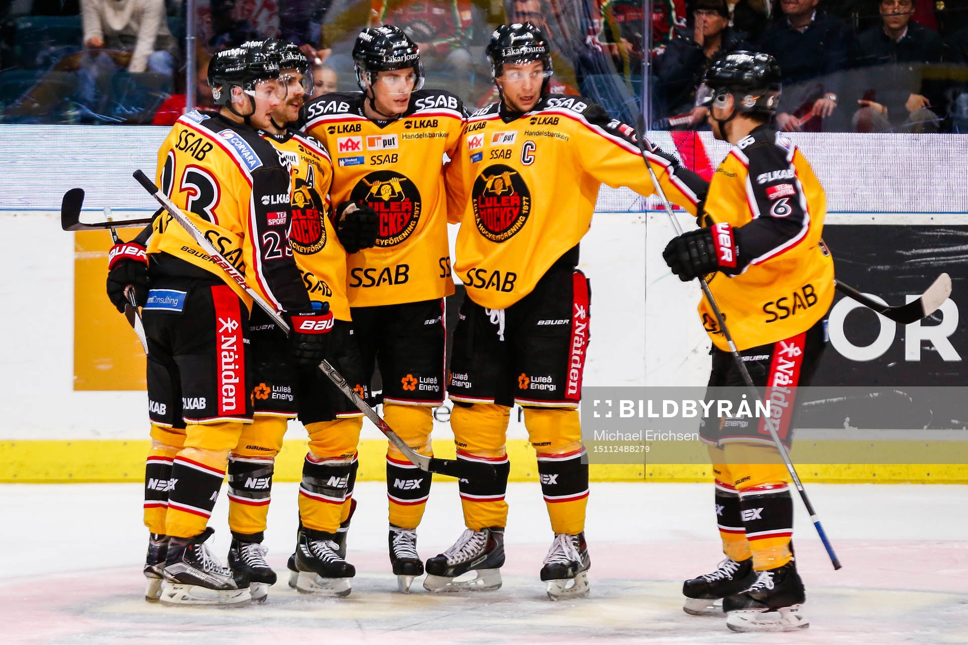 Luleås spelare jublar