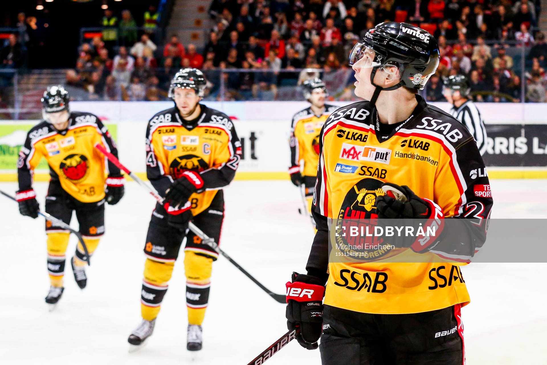 Luleås Peter Cehlarik jublar
