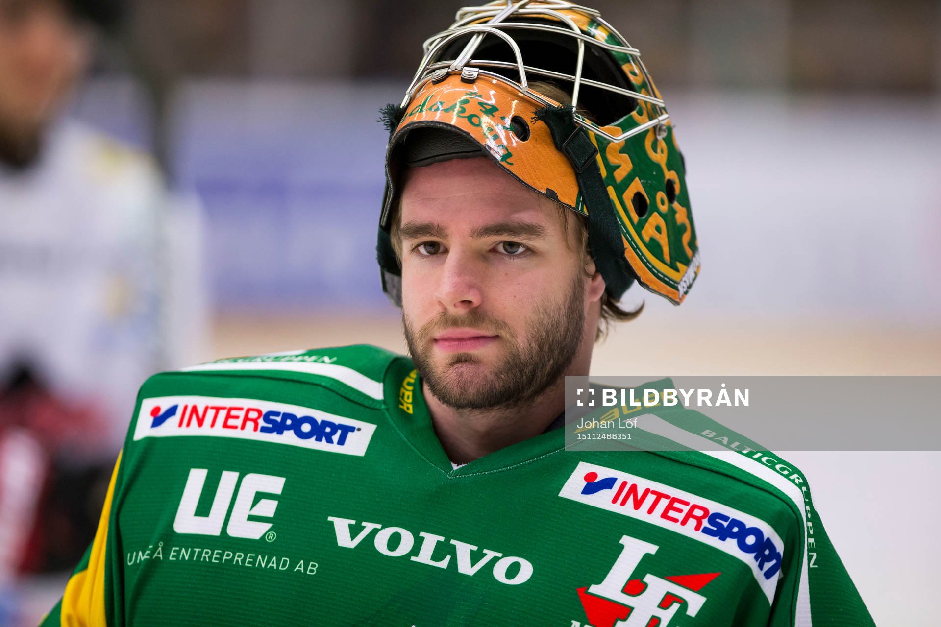 Björklövens målvakt Kevin Lindskoug