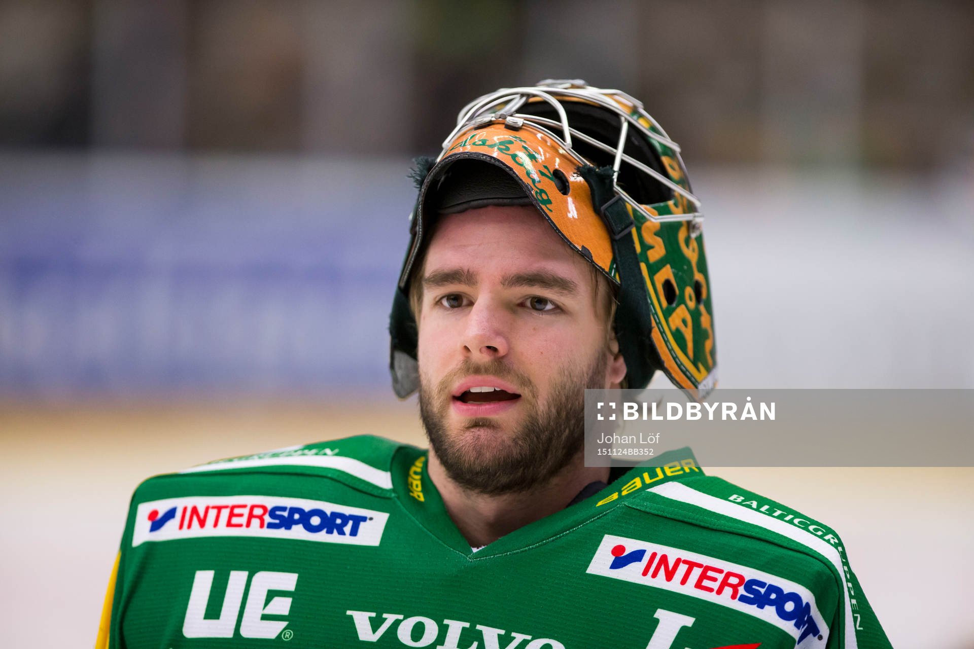 Björklövens målvakt Kevin Lindskoug