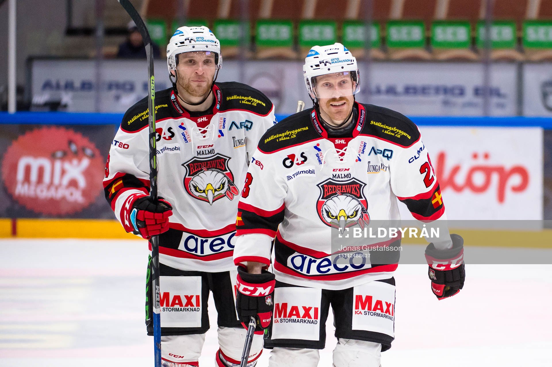 Malmö Redhawks Jens Olsson har gjort 3-0 till Malmö