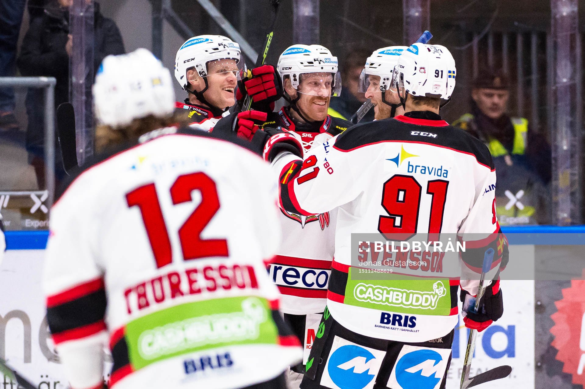 Malmö Redhawks Jens Olsson har gjort 3-0 till Malmö