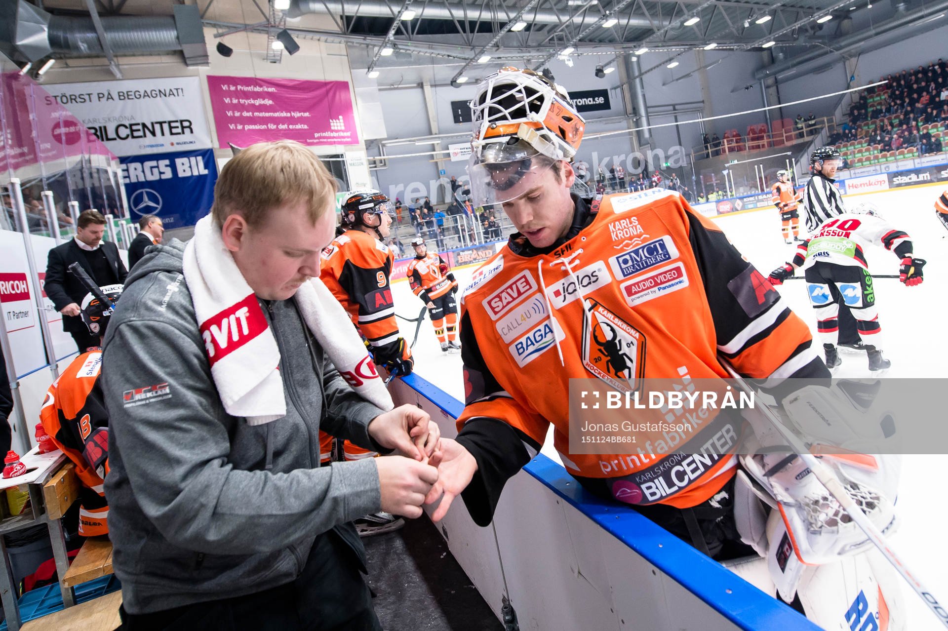 Karlskronas målvakt Linus Fernström