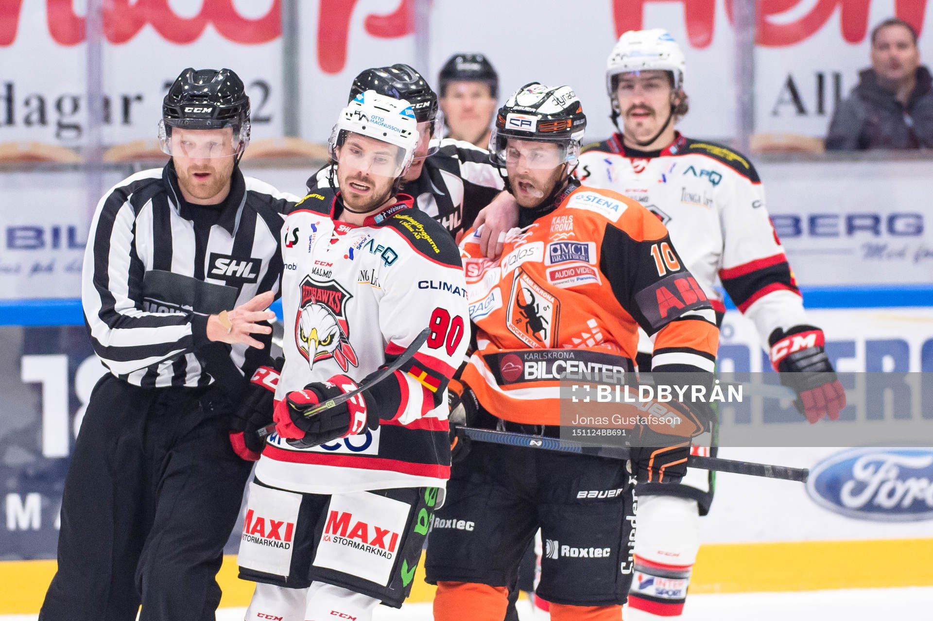 Malmö Redhawks Mattias Persson och Karlskronas Mattias