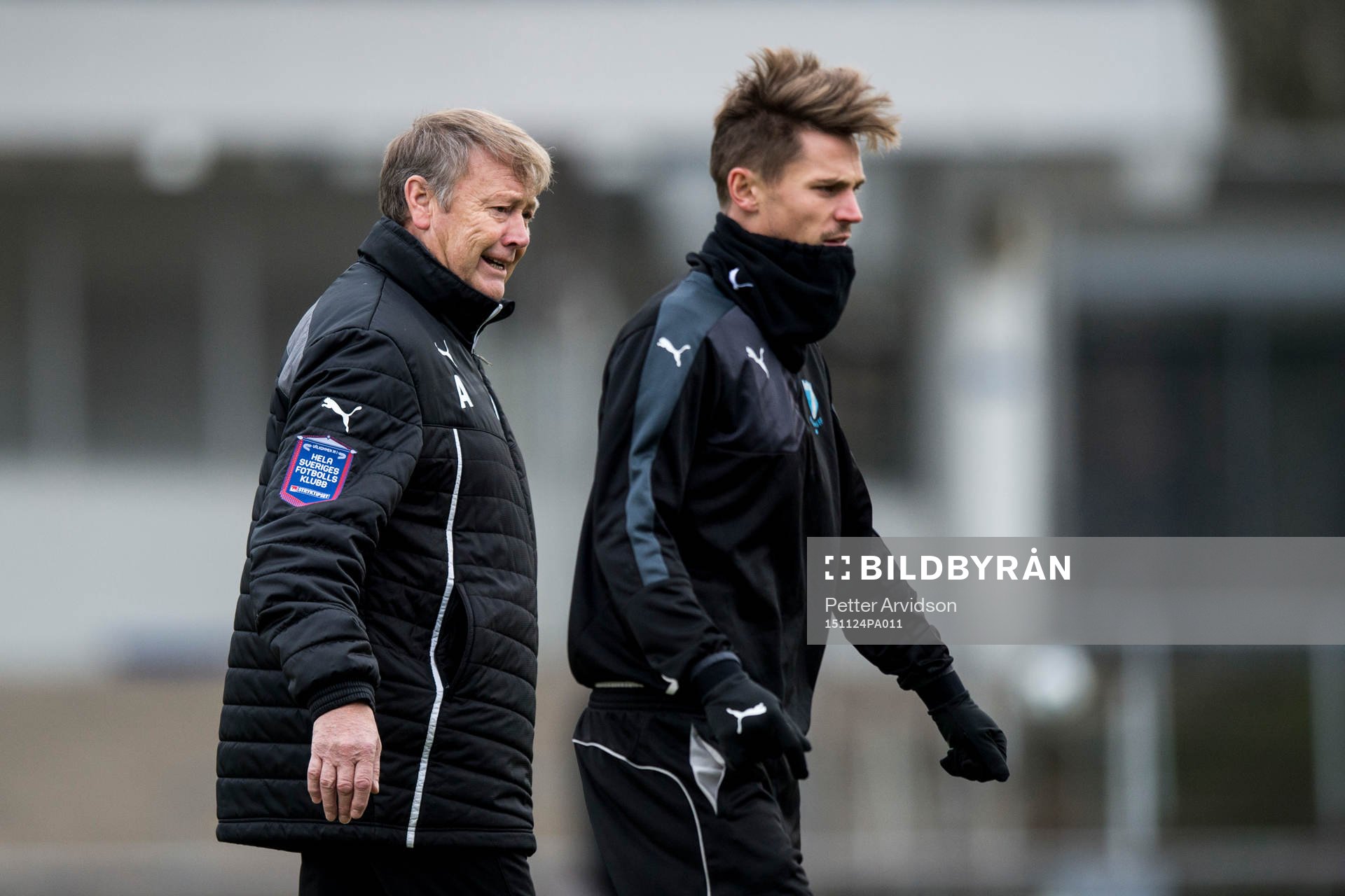 Malmö FFs tränare Åge Hareide och Markus Rosenberg