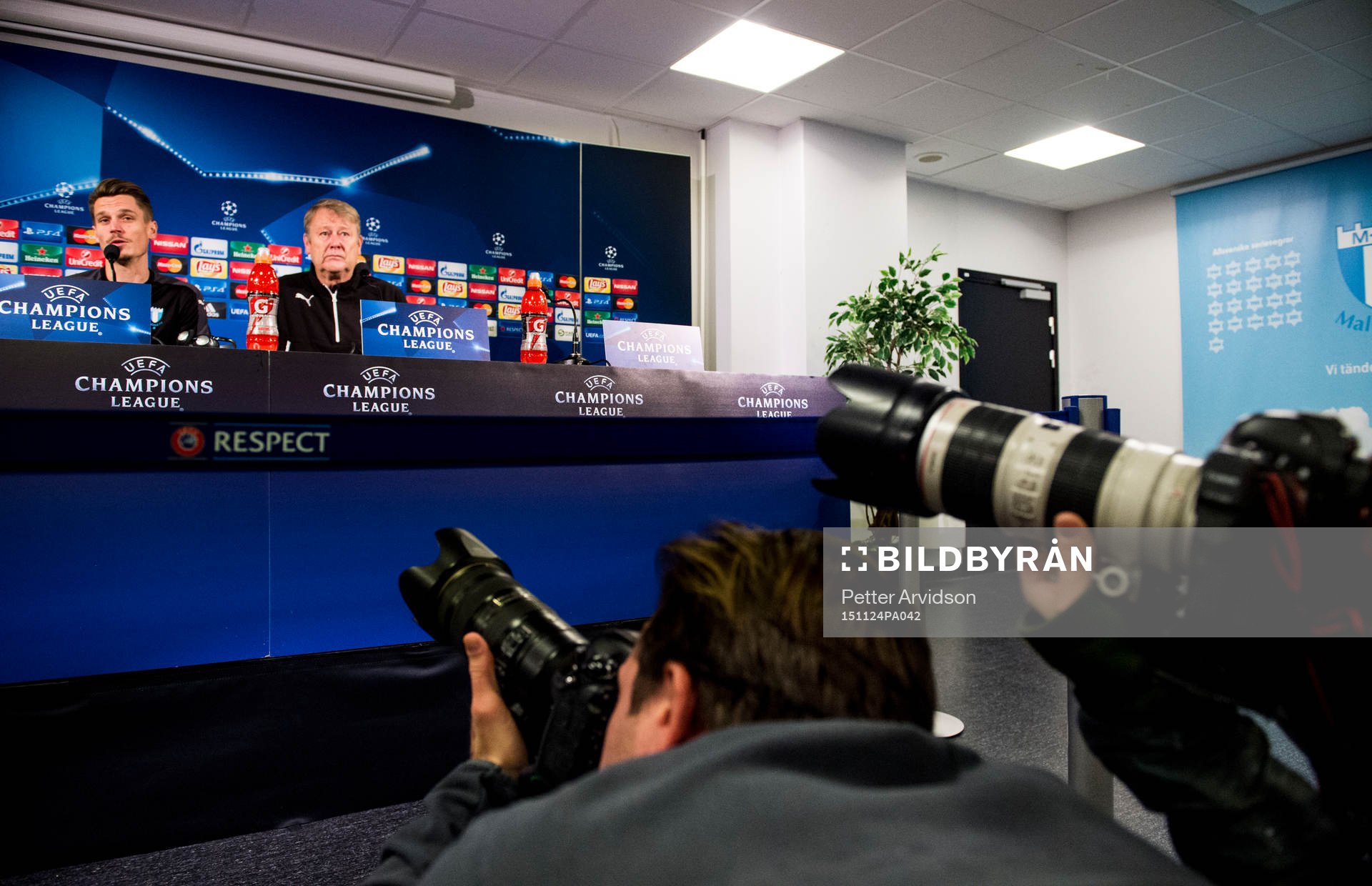 Malmö FFs Markus Rosenberg och tränare Åge Hareide