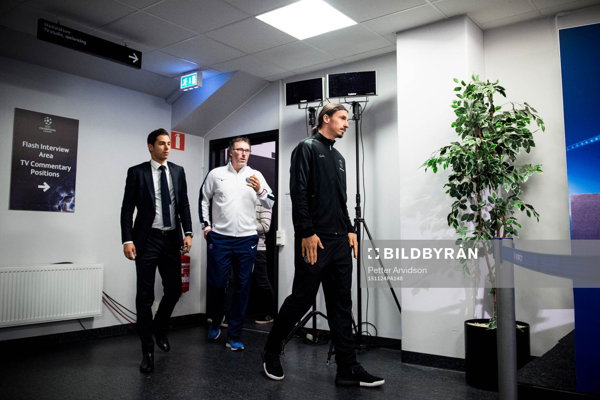 s Zlatan Ibrahimovic och tränare Laurent Blanc