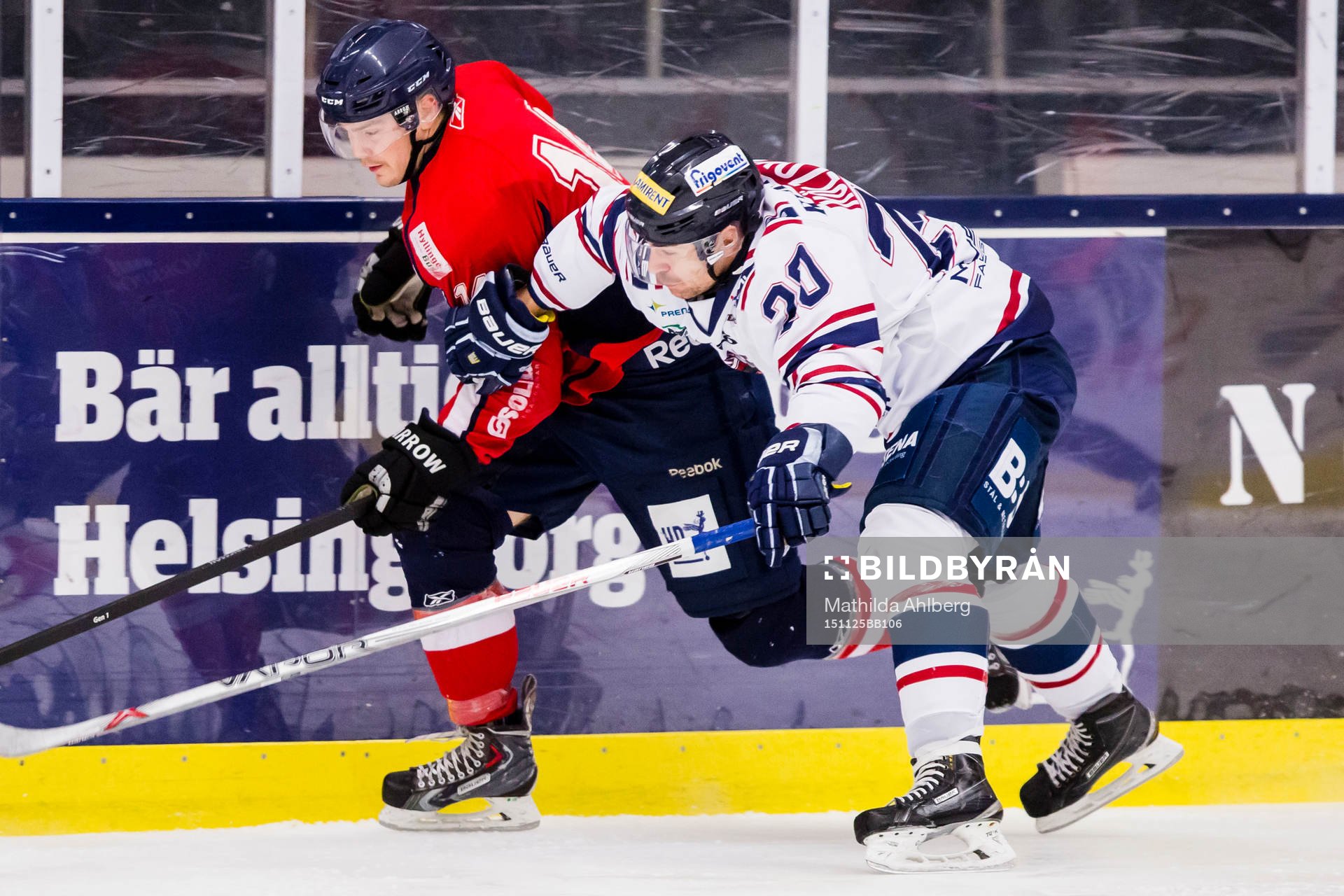 Helsingborgs Kevin Eriksson och Halmstads Sebastian