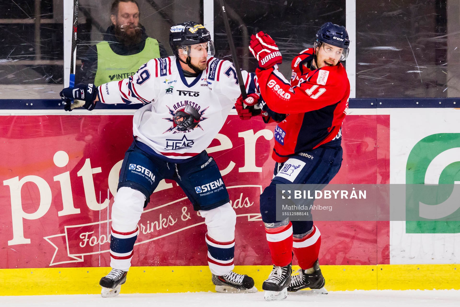Halmstads Mattias Holfve och Helsingborgs Oliver Lindholm
