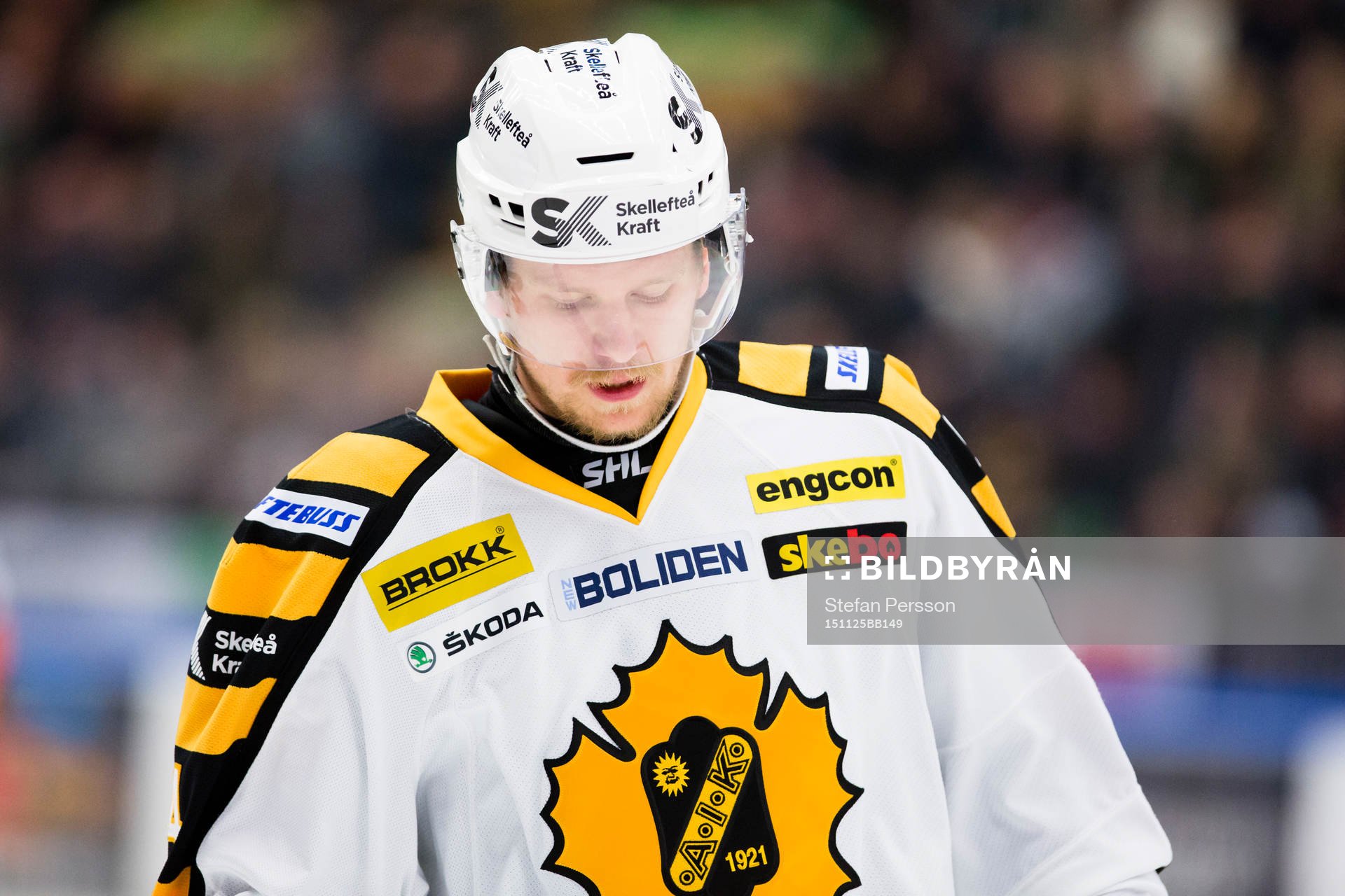 Skellefteås Tim Heed ser deppig ut