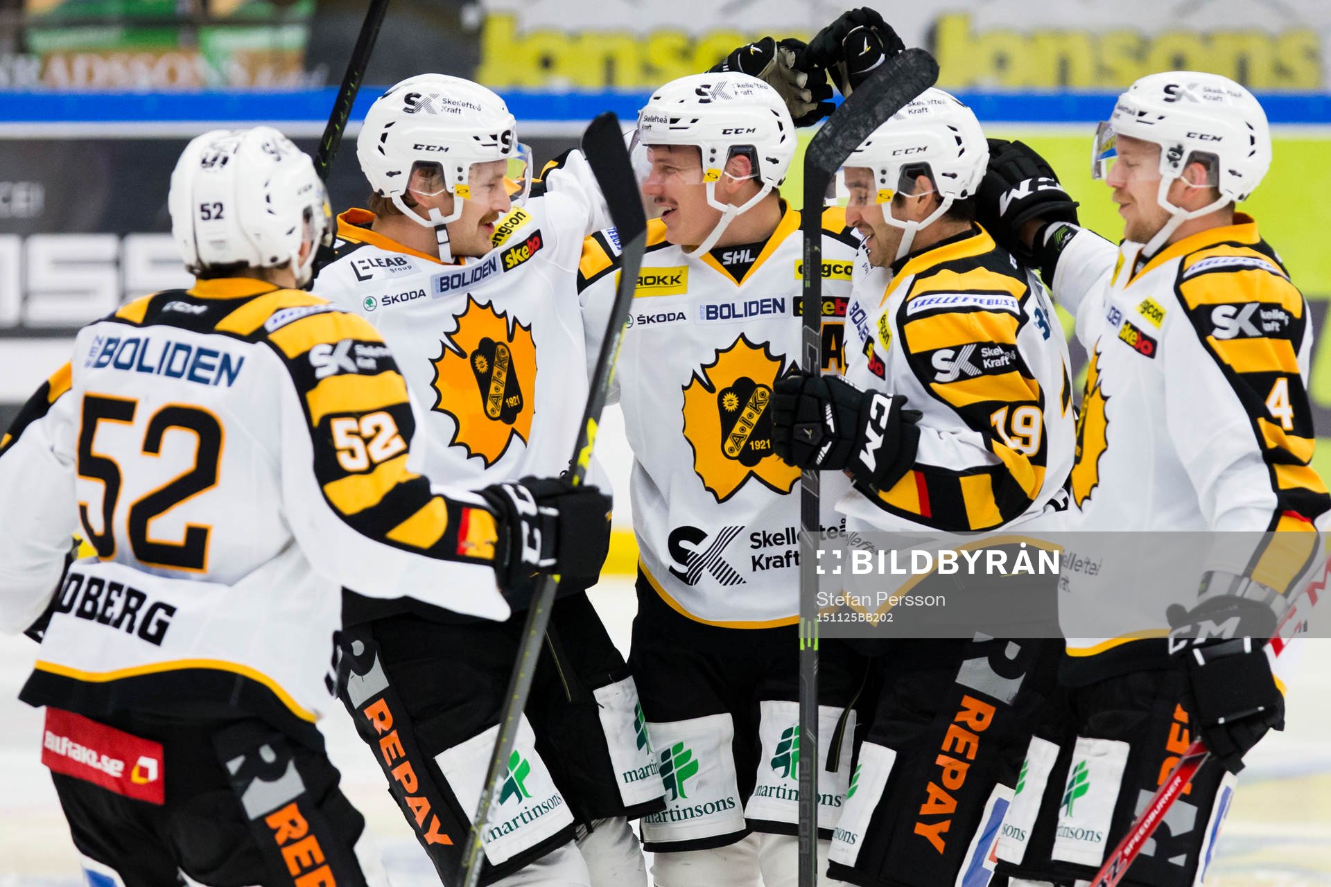 Skellefteås Arvid Lundberg, Mattias Ritola, Patrik