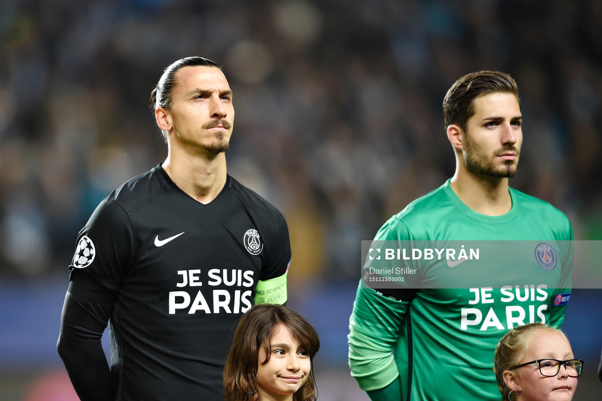 s Zlatan Ibrahimovic står uppställd