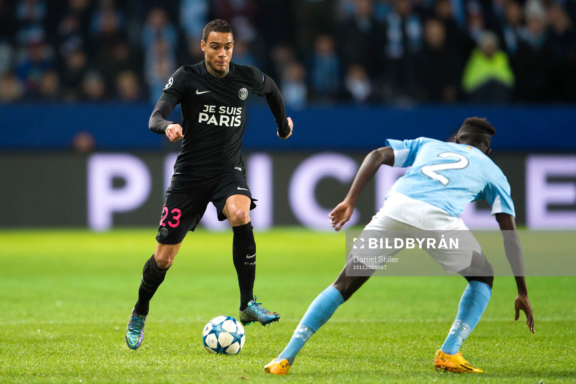 under fotbollsmatchen i Champions League mellan Malmö FF