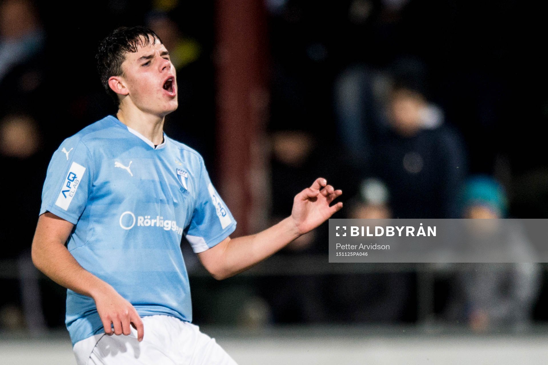 Malmö FFs Samuel Adrian deppar