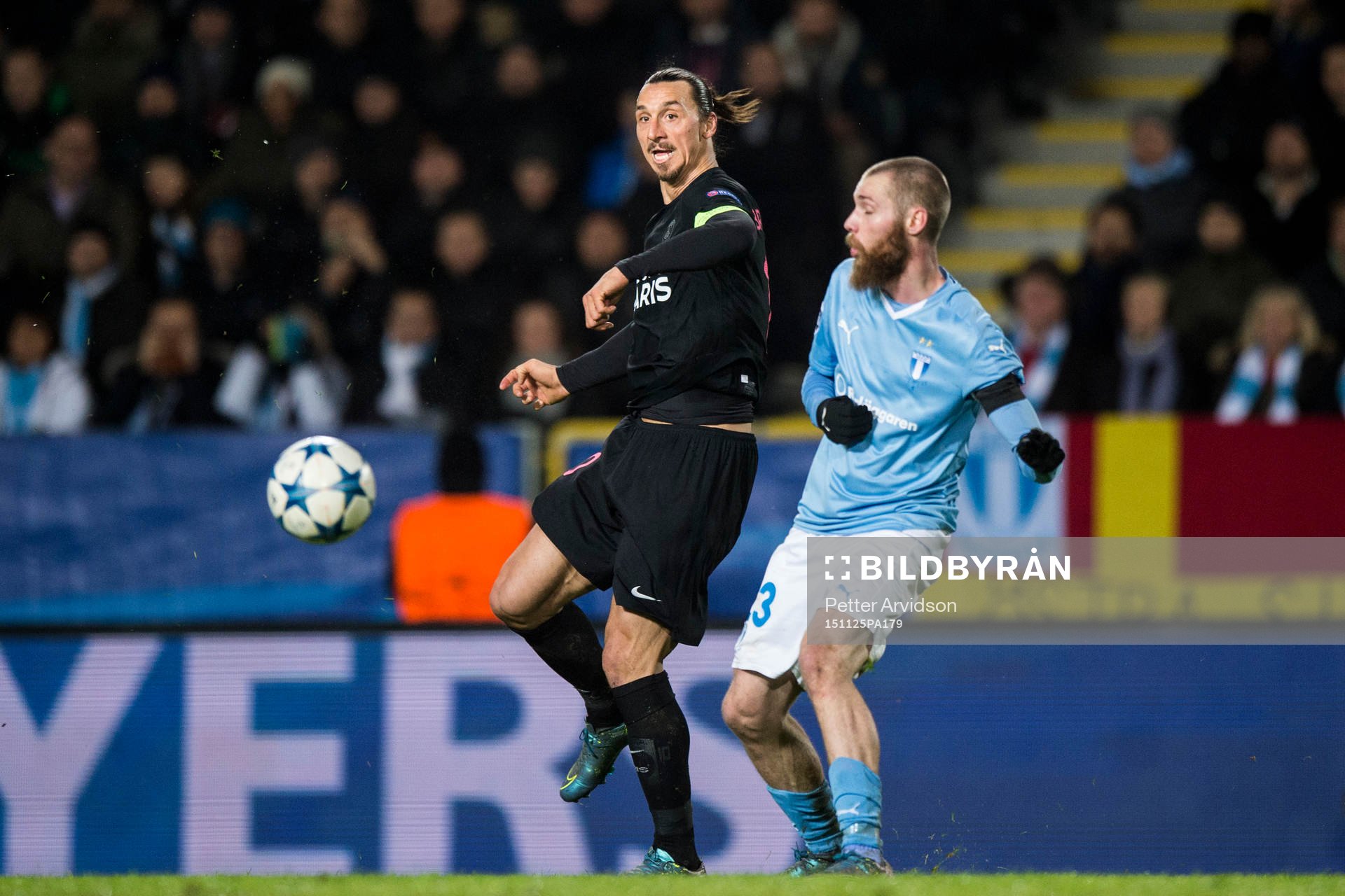 s Zlatan Ibrahimovic och Malmö FFs Jo Inge Berget