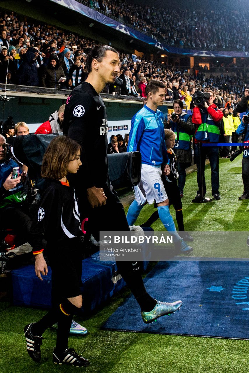 s Zlatan Ibrahimovic och Malmö FFs Markus Rosenberg gör