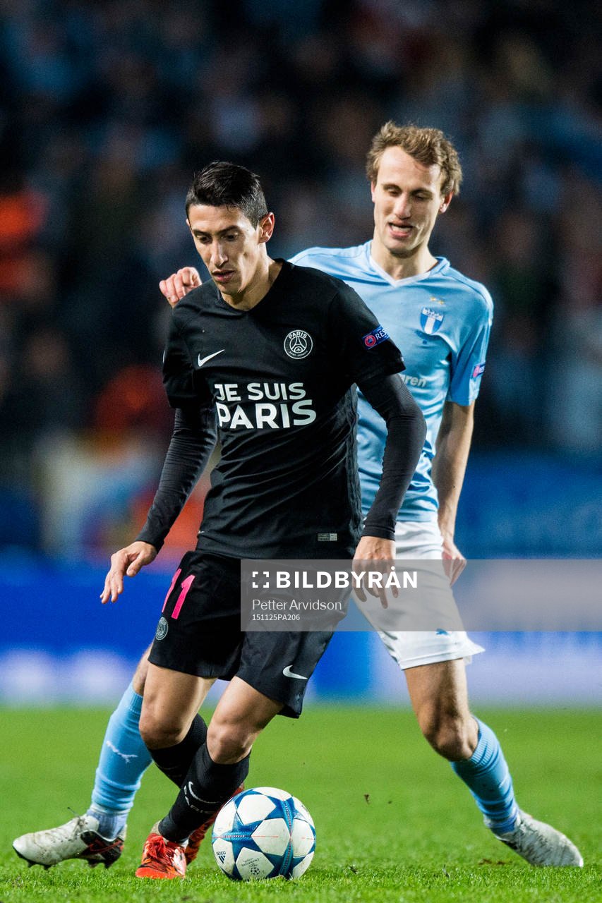 s Angel Di Maria och Malmö FFs Magnus Wolff Eikrem