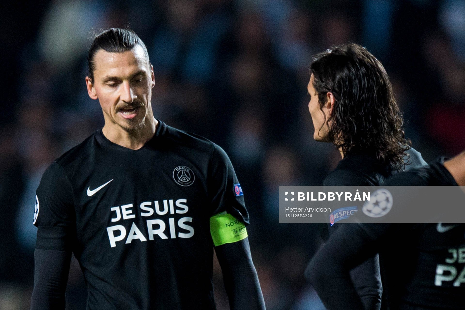 s Zlatan Ibrahimovic och Edinson Cavani