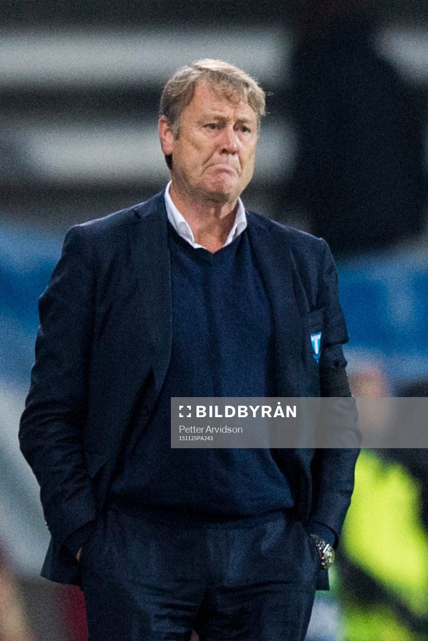 Malmö FFs tränare Åge Hareide deppar