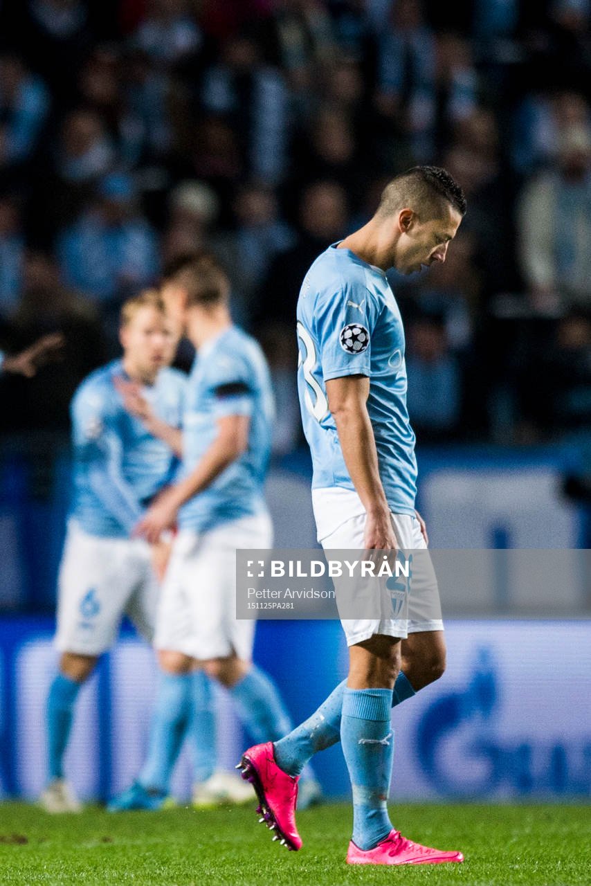 Malmö FFs Nikola Djurjic deppar