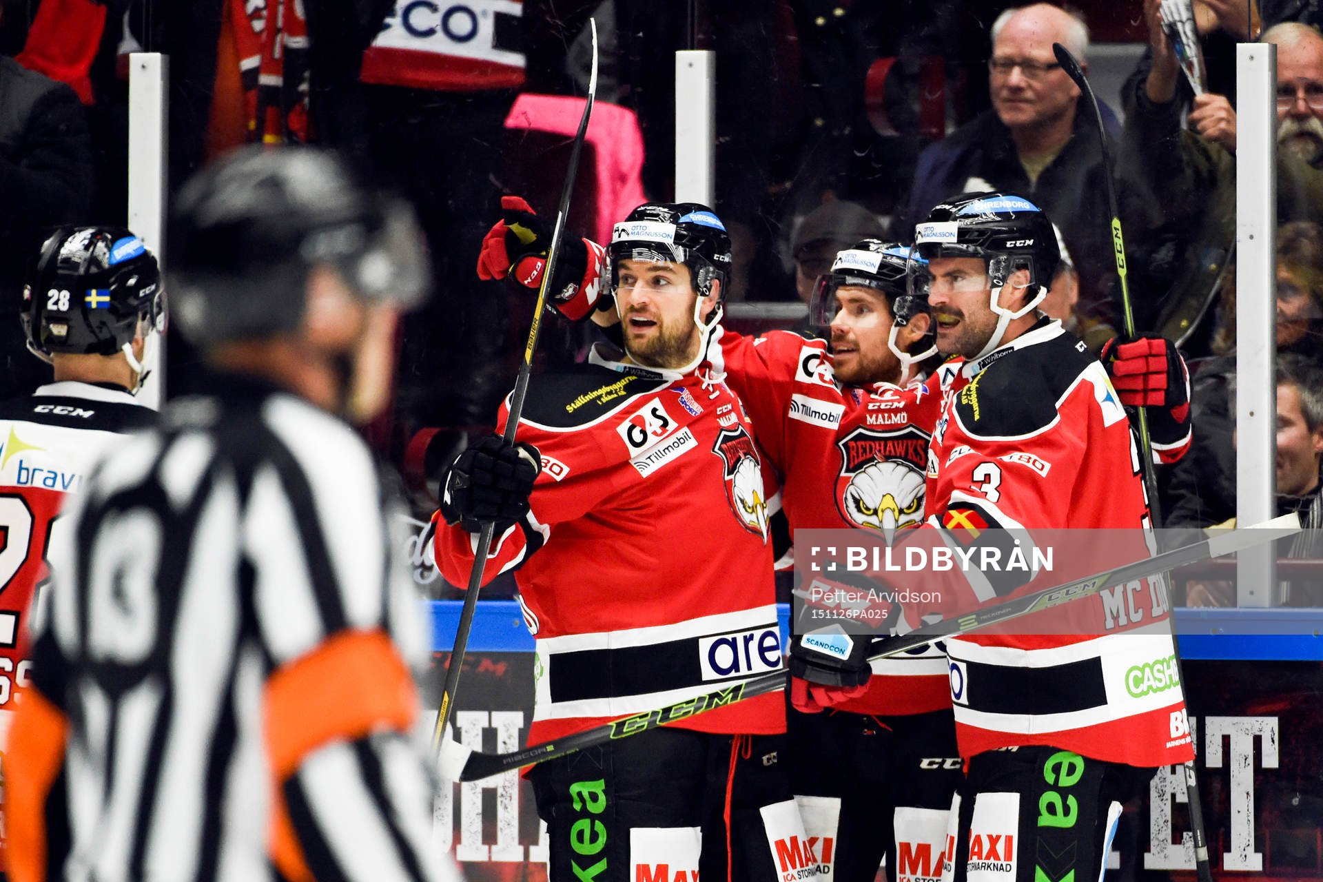 Malmö Redhawks Mattias Persson jublar