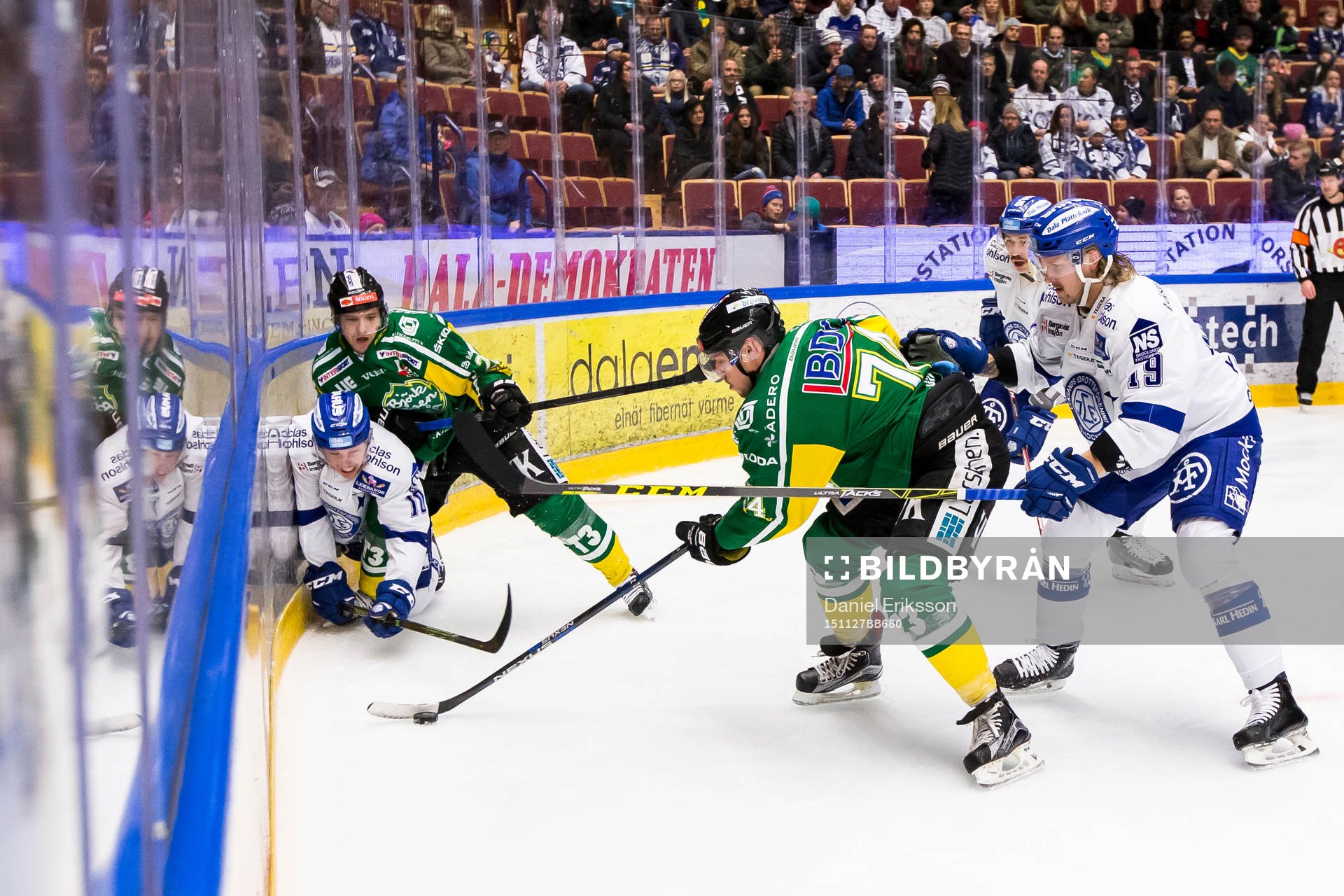 Leksands Simon Norberg, Björklövens Lucas Sandström och