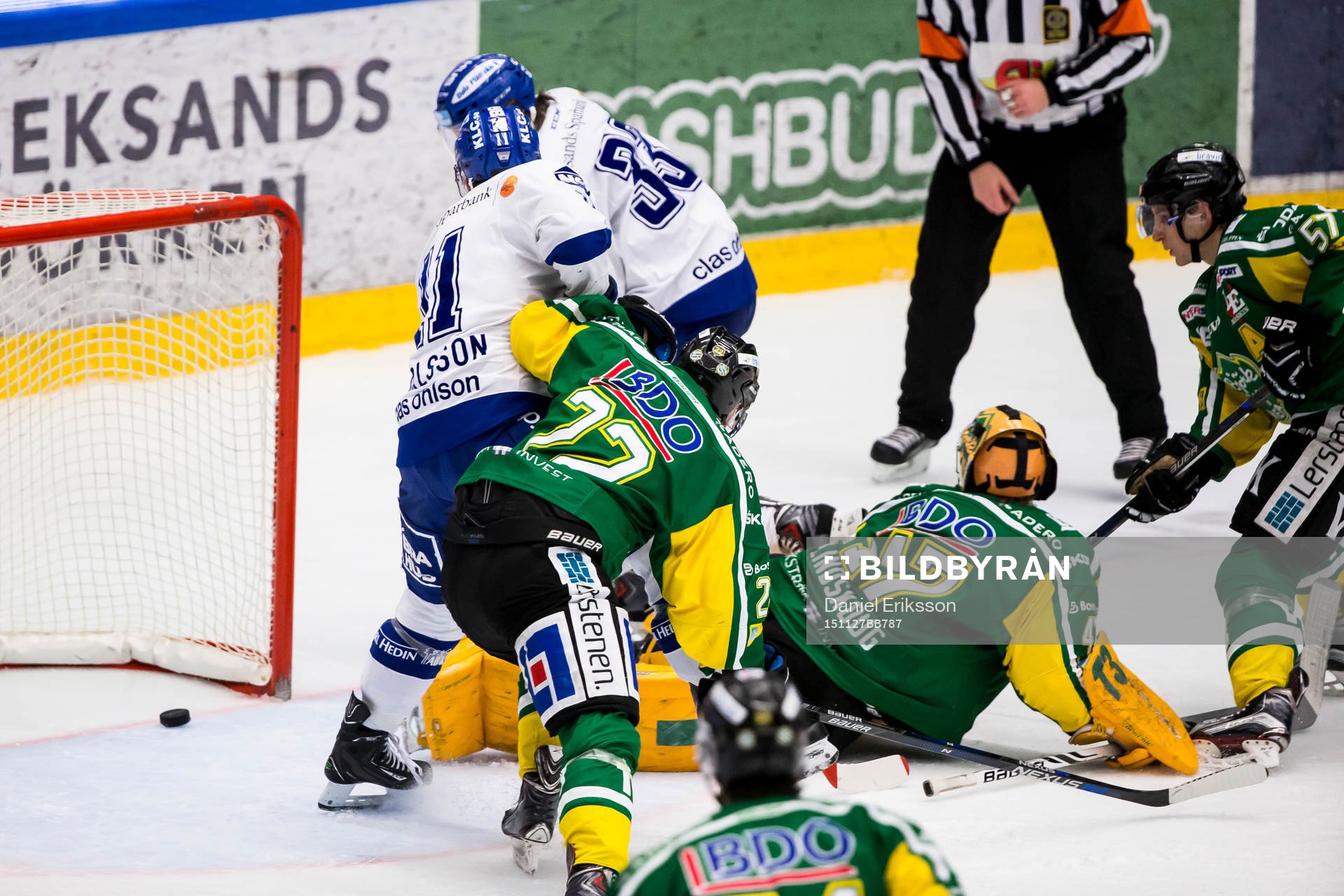 Leksands Martin Karlsson gör 1-1