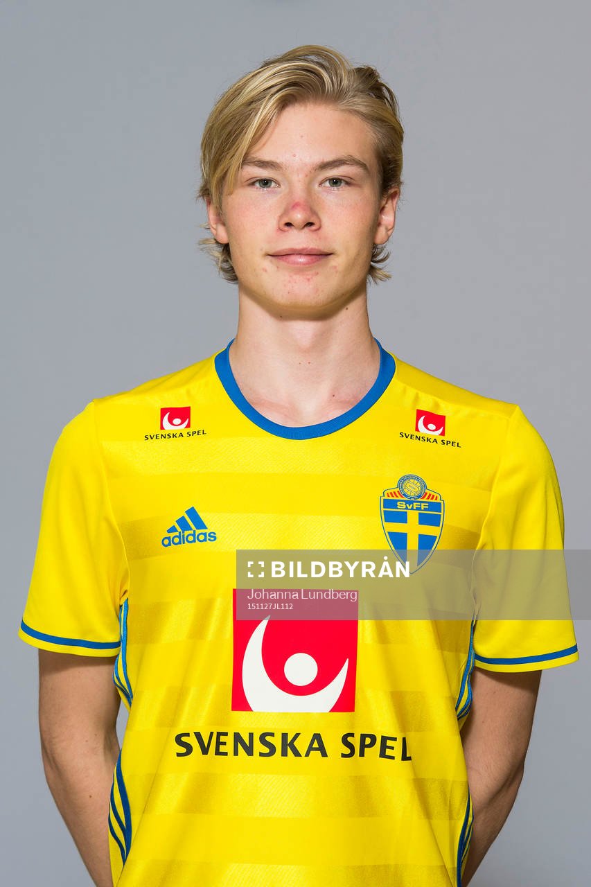 Erik Sundqvist som spelar i P17/98-landslaget