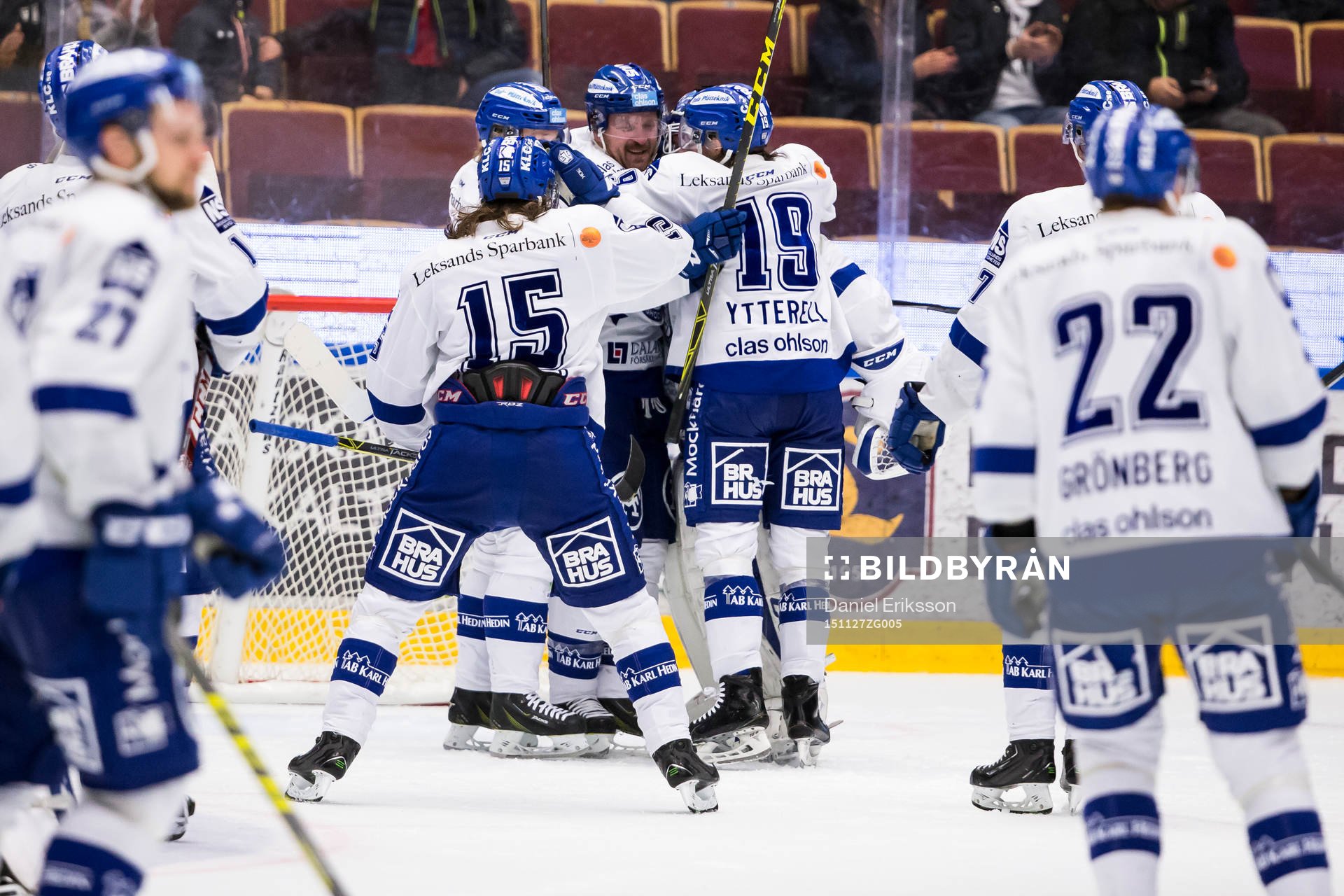 Leksands spelarna Johan Porsberger Alexander Ytterell