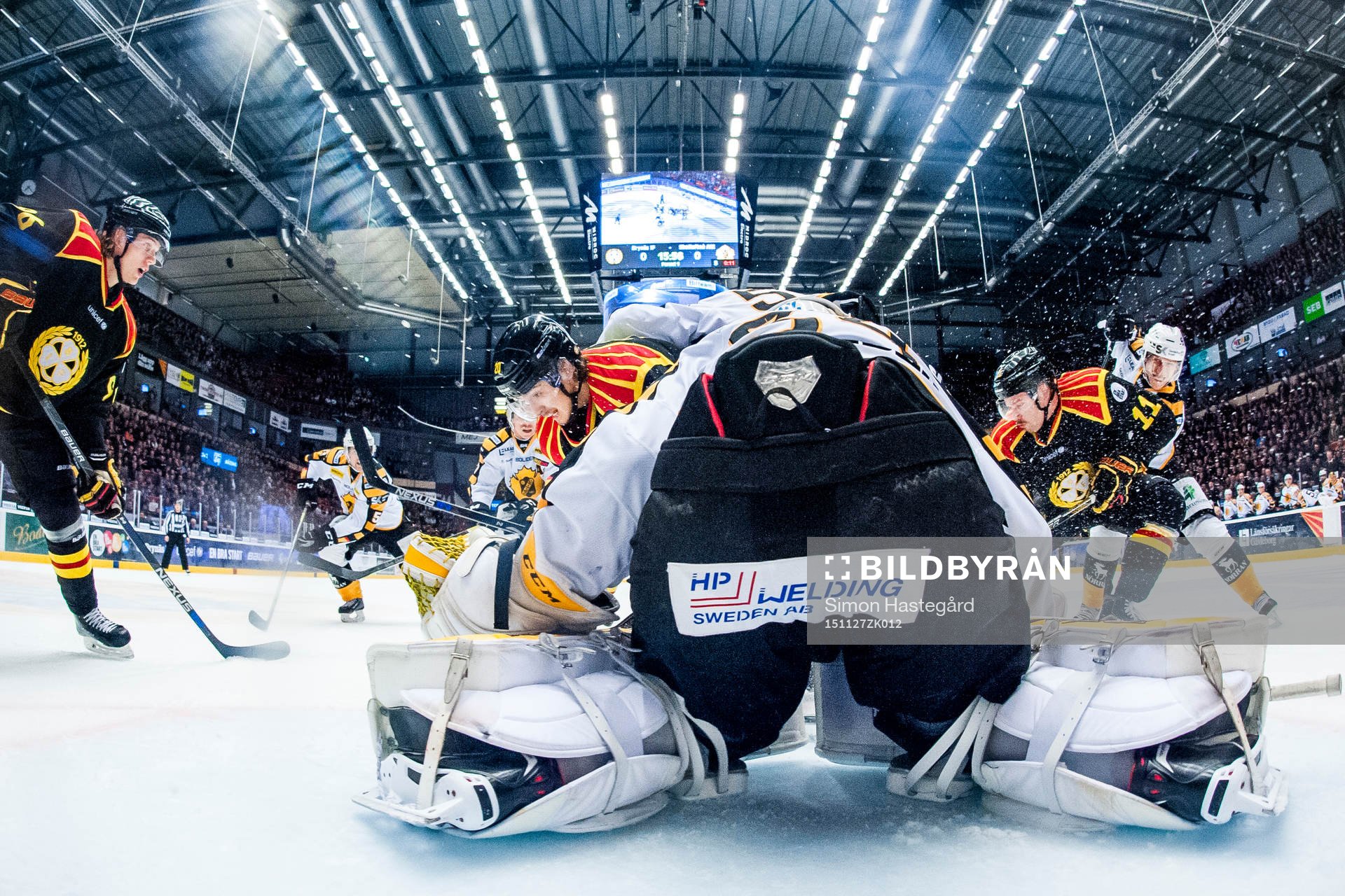 Brynäs Oskar Lindblom , Adam Brodecki och Jesper Ollas