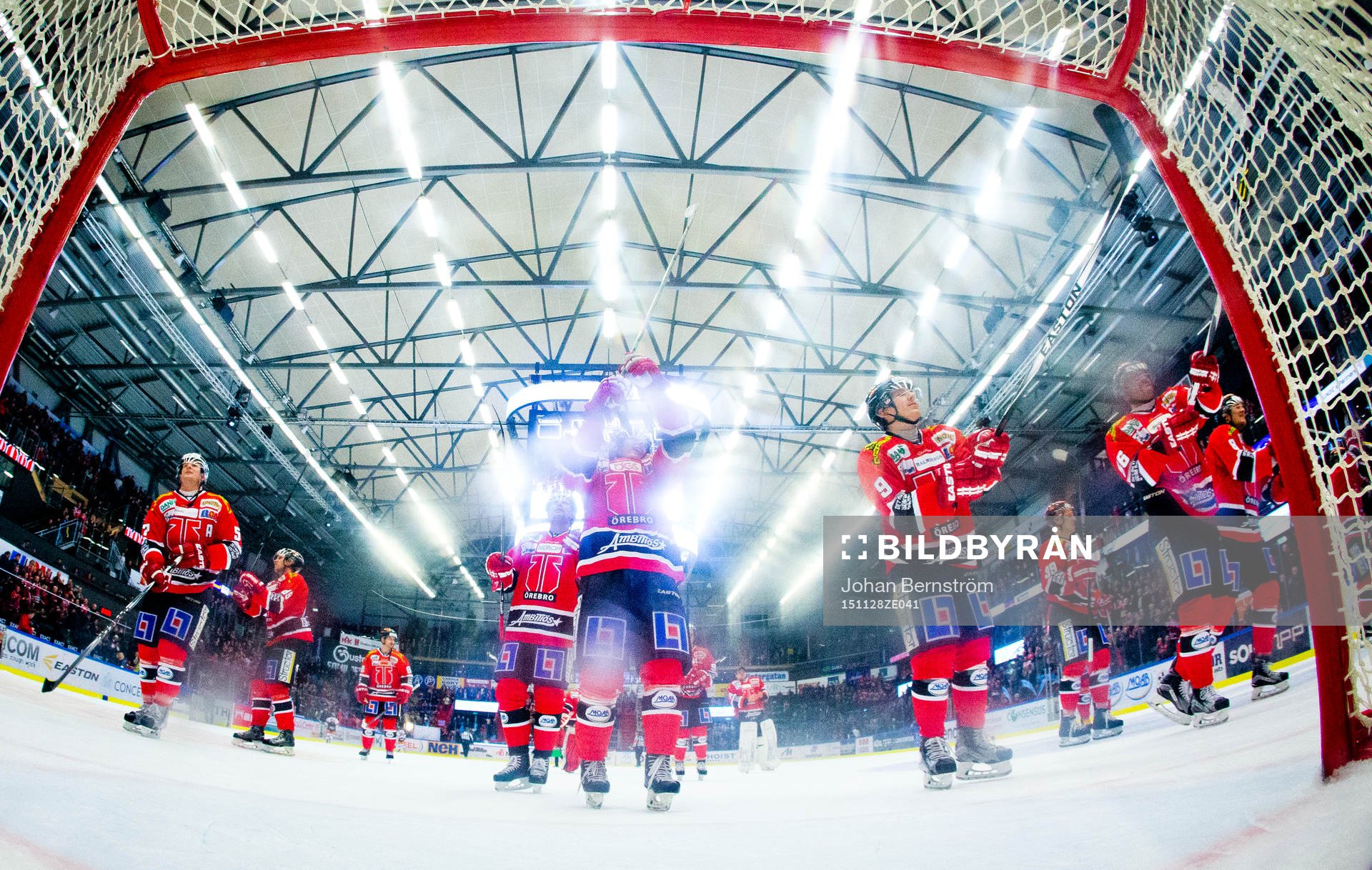 Örebrospelarna Joonas Jalvanti, Johan Motin, Jakub