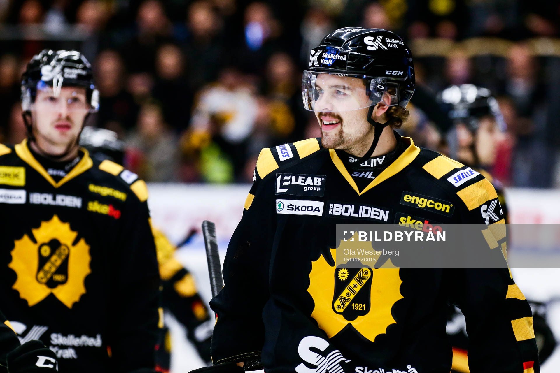 Skellefteås Axel Holmström jublar