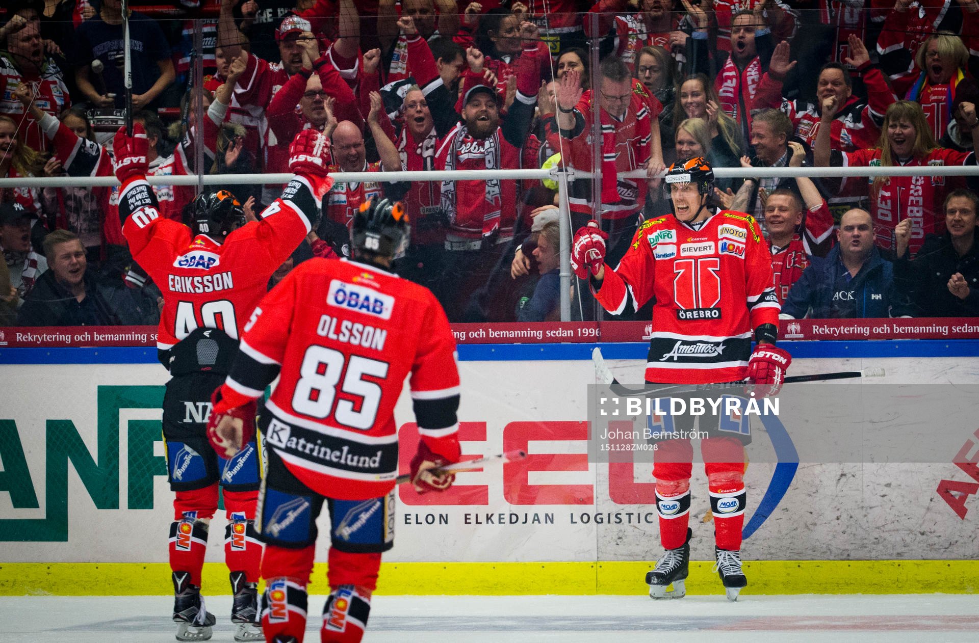 Örebros Marko Anttila gör 1-0 och jublar