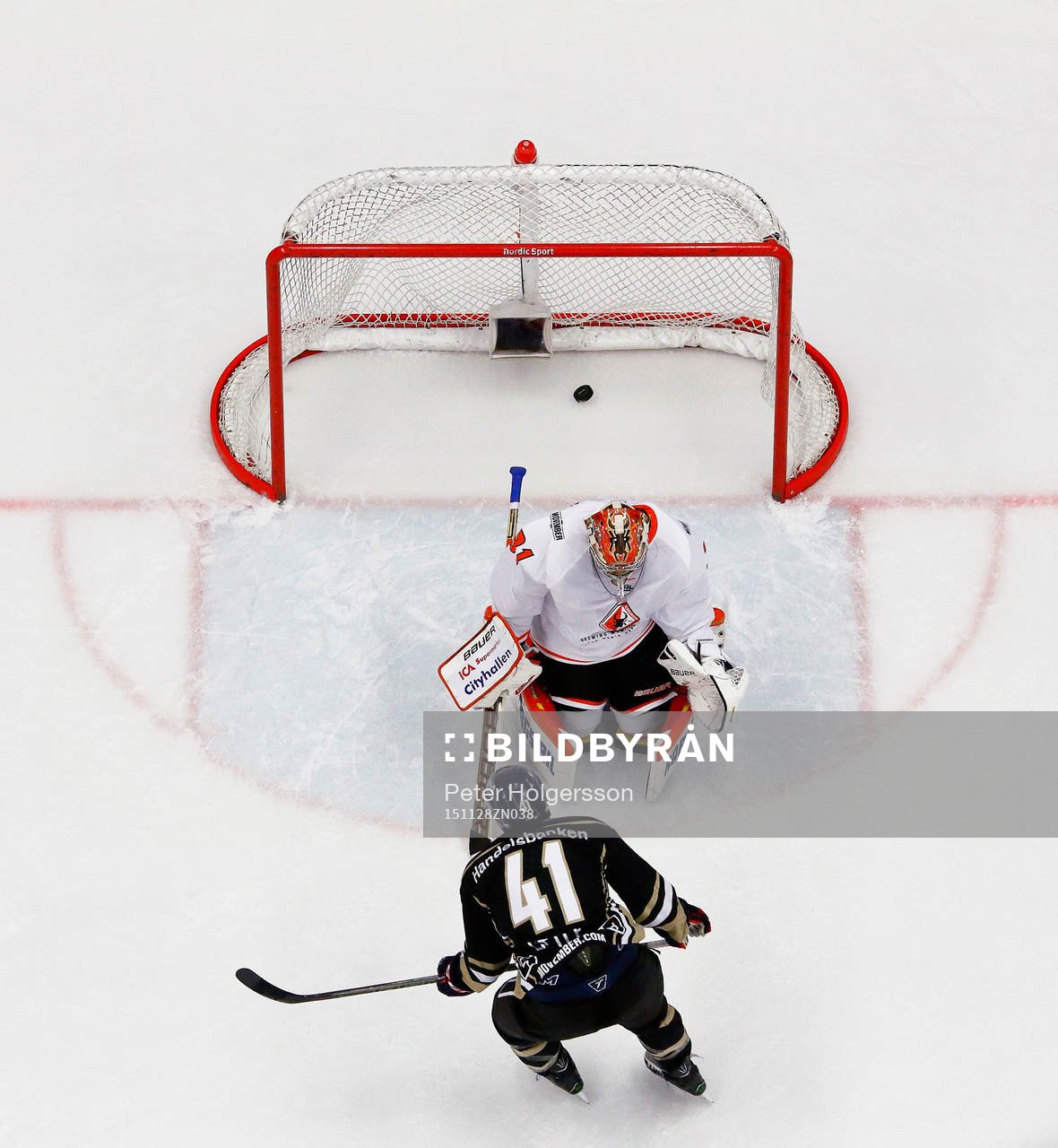 Mål 2-0 av Linköpings Broc Little förbi Karlskronas