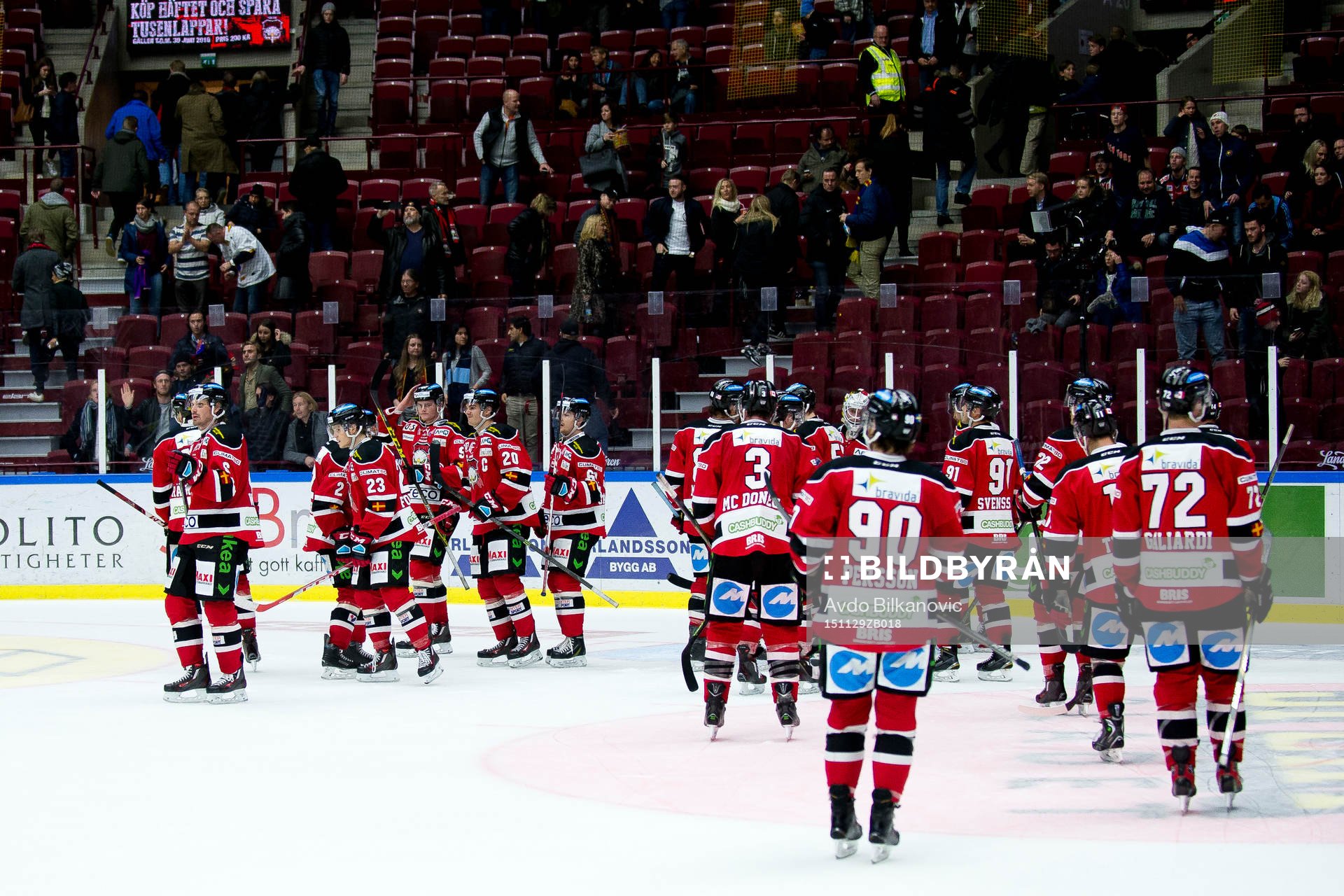Malmö Redhawks spelare deppar