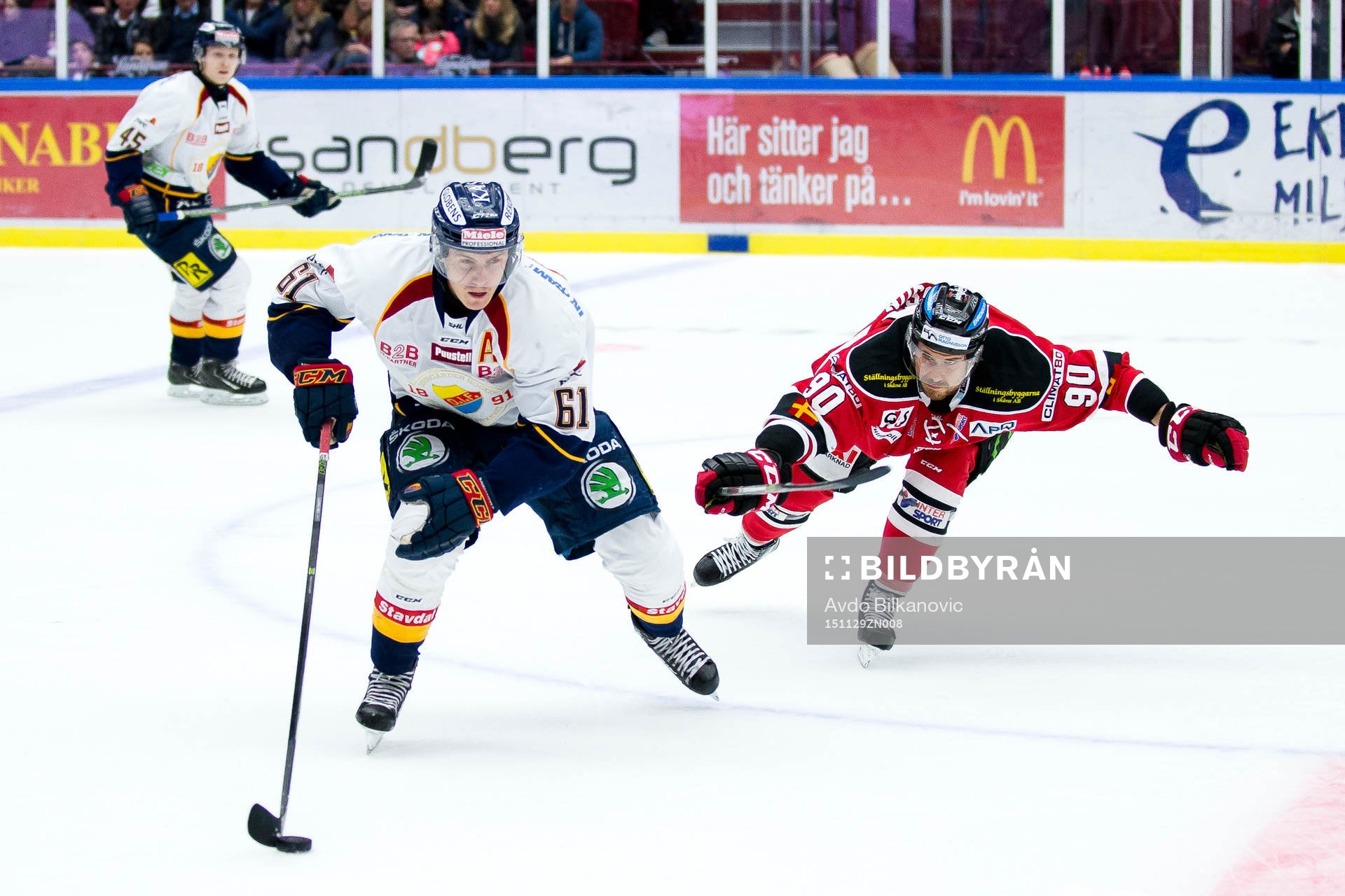 Djurgårdens Markus Ljungh och Malmö Redhawks  Mattias