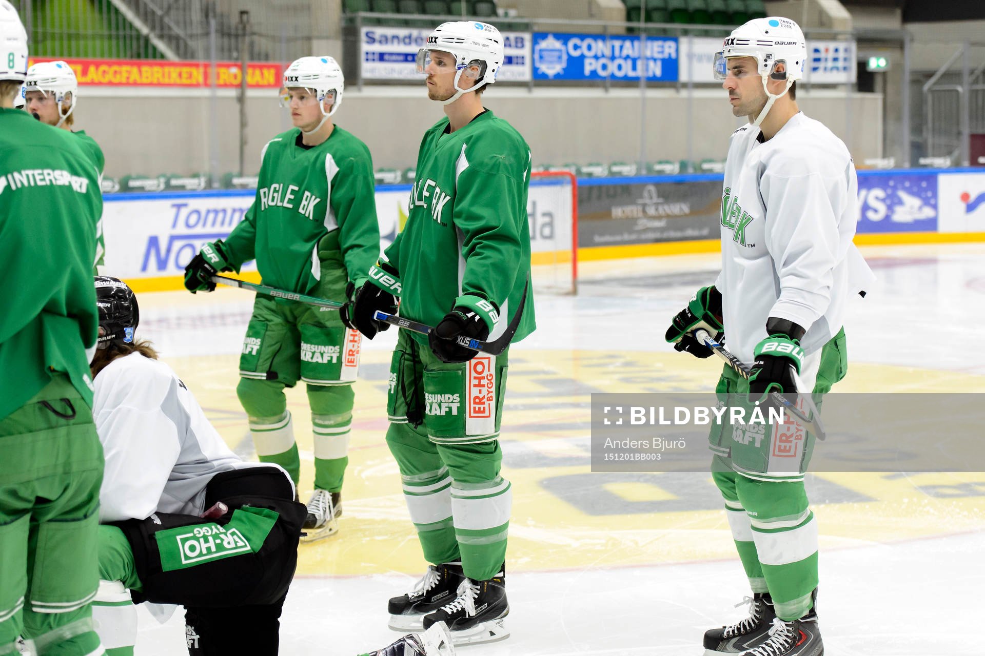 Rögles Rasmus Bengtsson, Jens Hellgren och Ivan Baranka