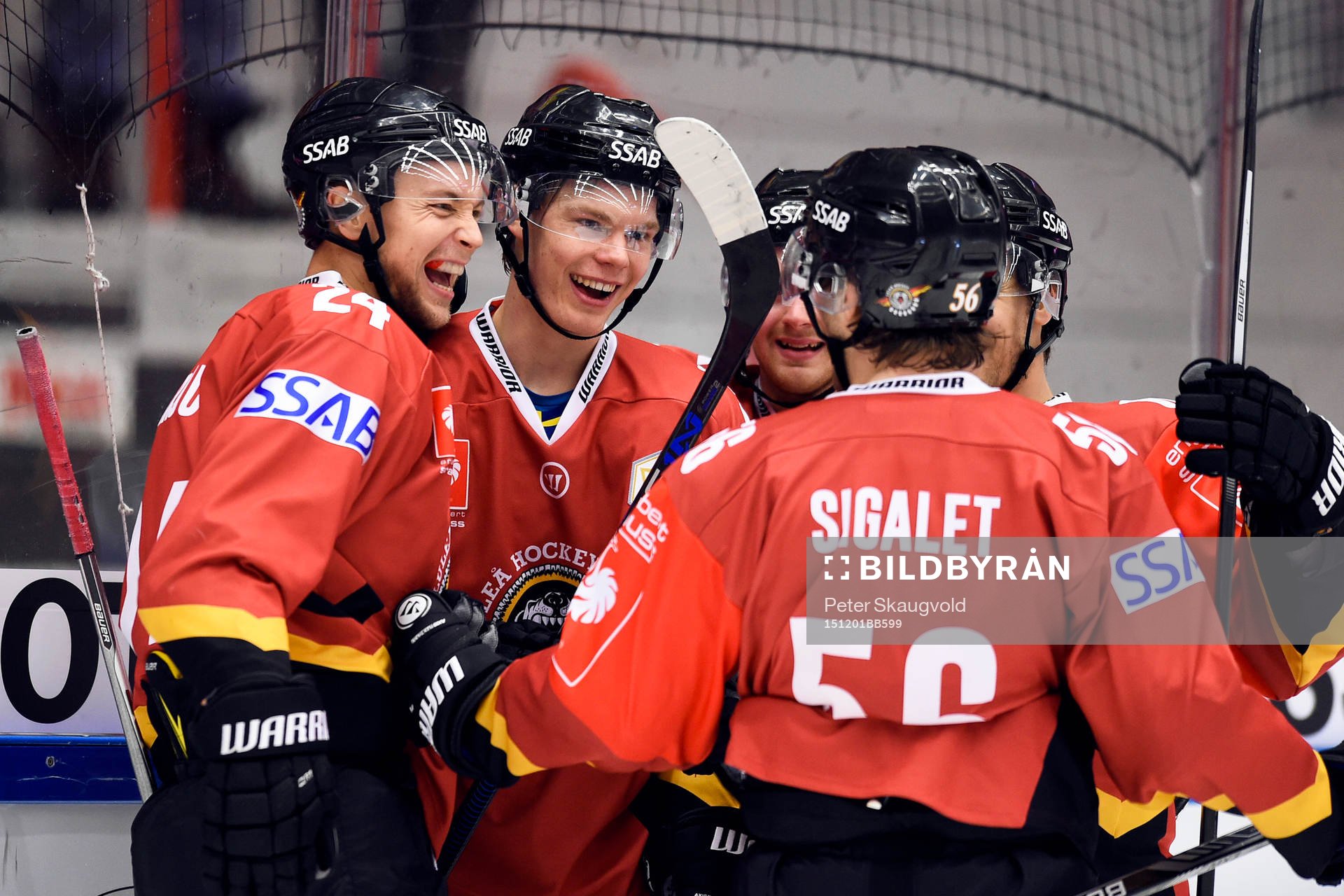 Luleås Christopher Mastomäki jublar