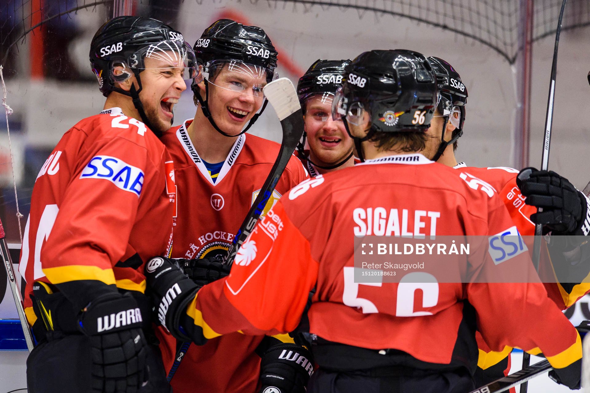 Luleås Christopher Mastomäki(m) jublar