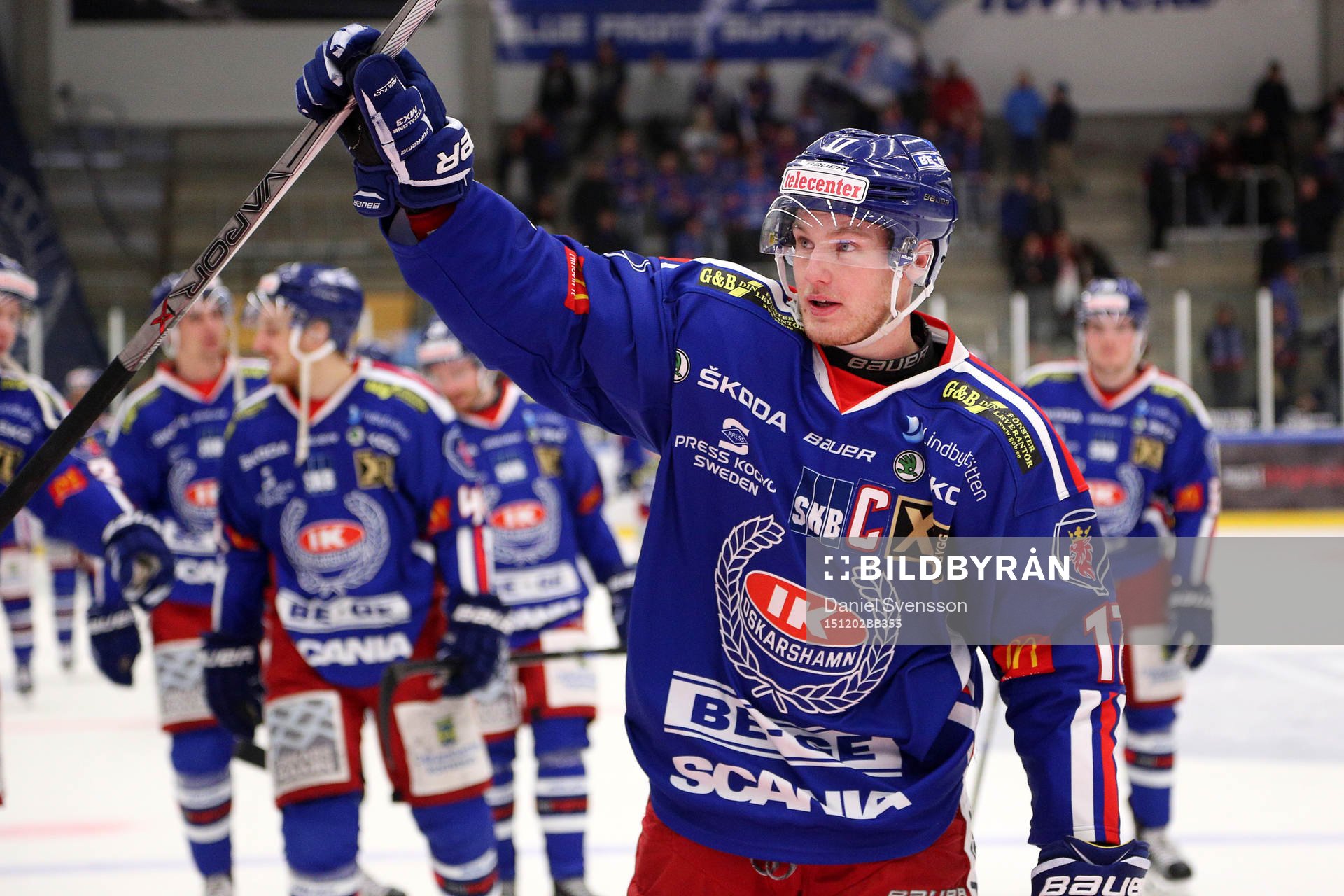 Oskarshamns Jonas Engström jublar