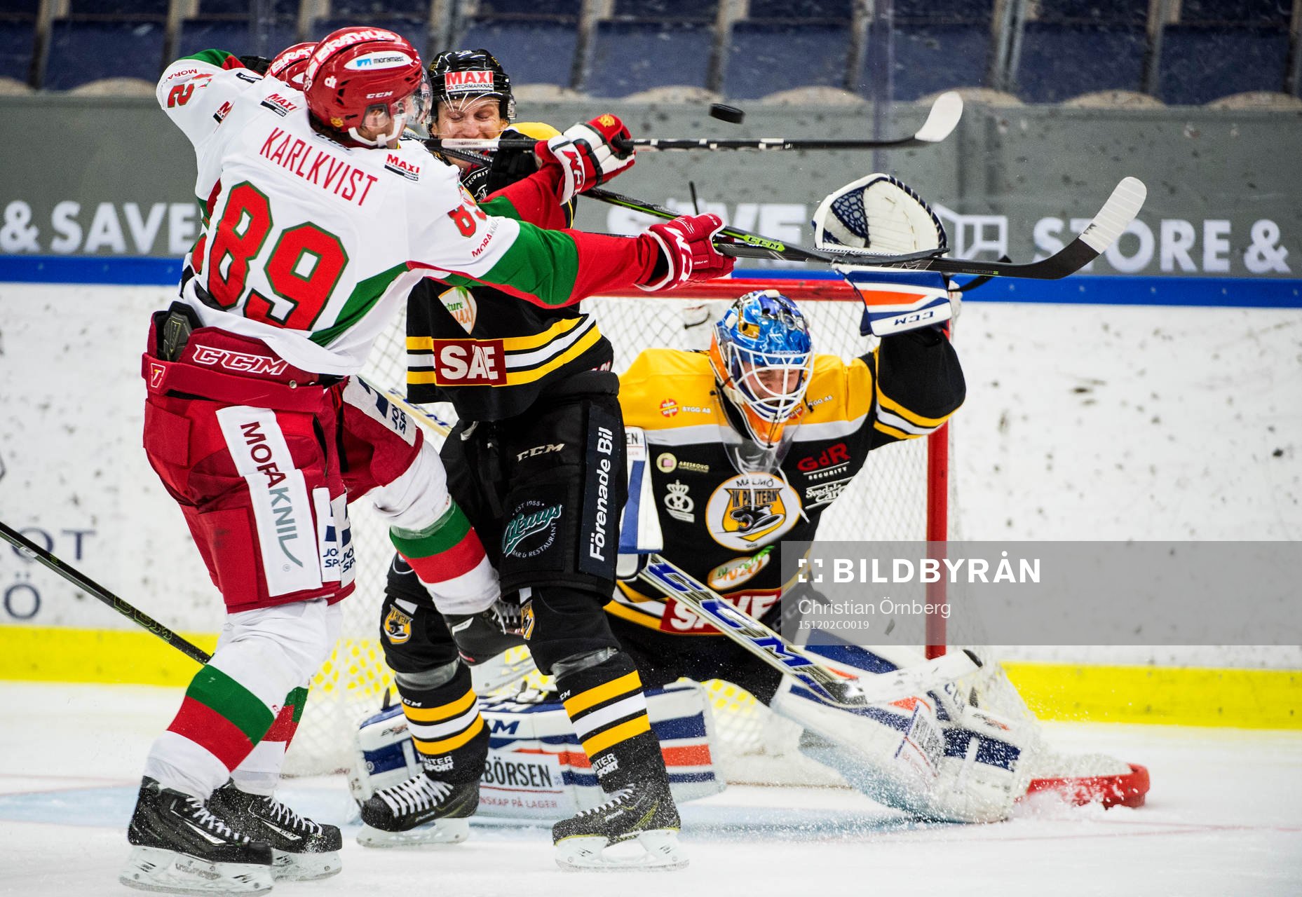 Närkamp mellan Patrik Karlkvist och Panterns Filip