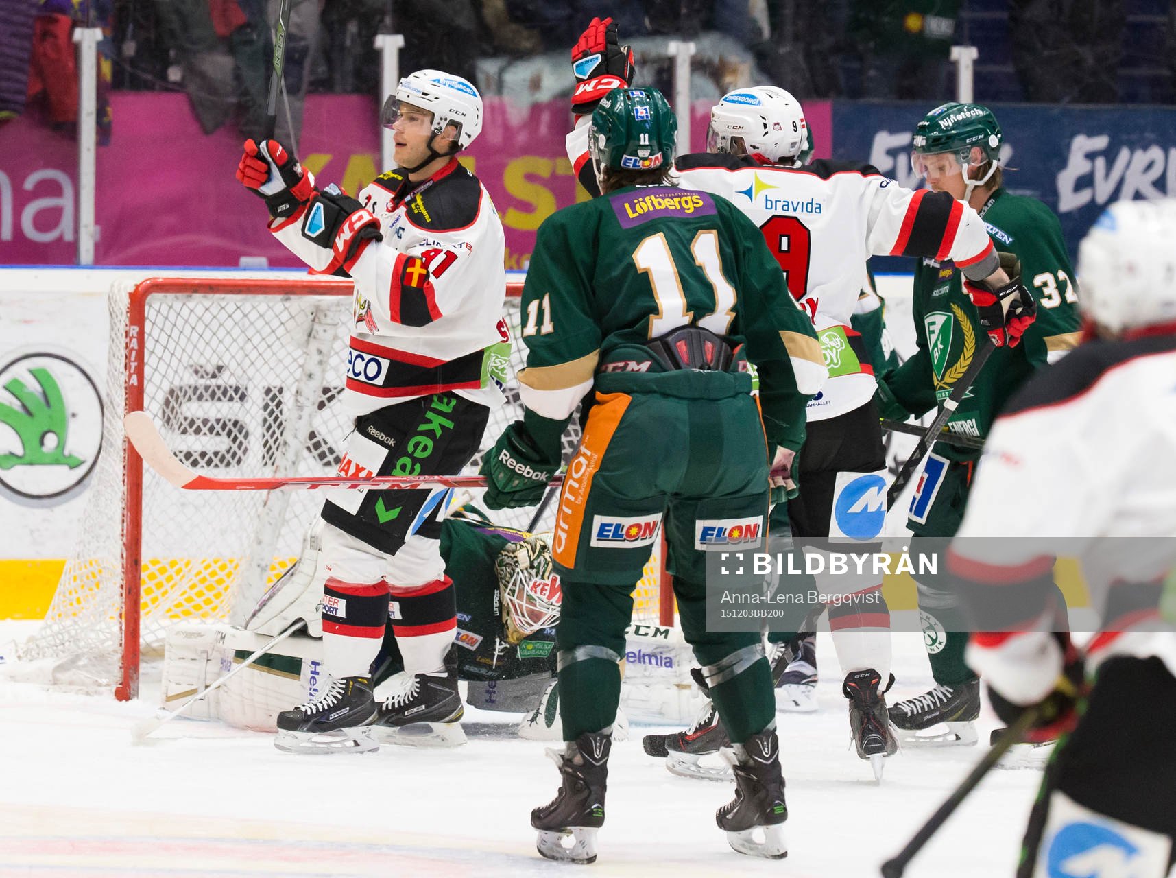 Malmö Redhawks  Björn Svensson  jublar