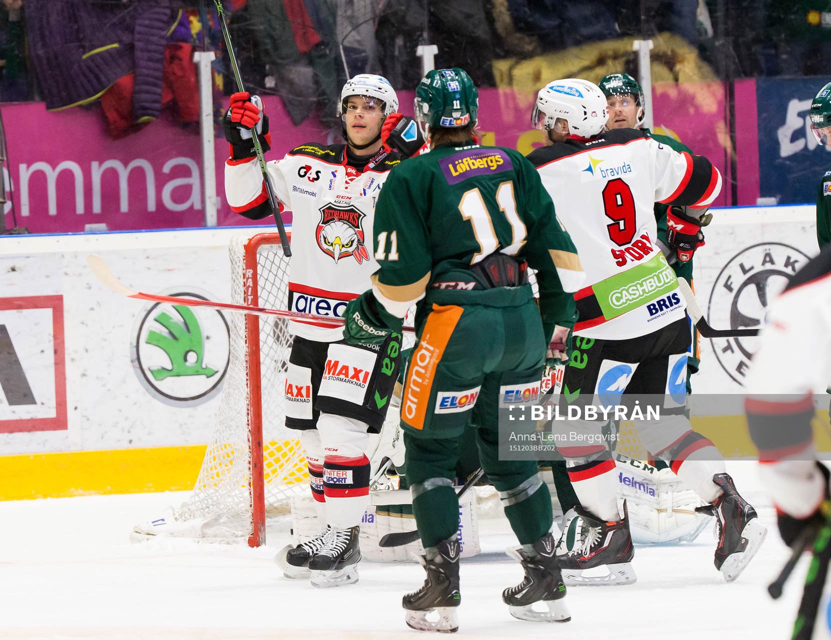 Malmö Redhawks  Björn Svensson  jublar