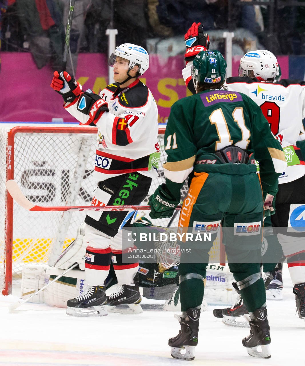 Malmö Redhawks  Björn Svensson  jublar