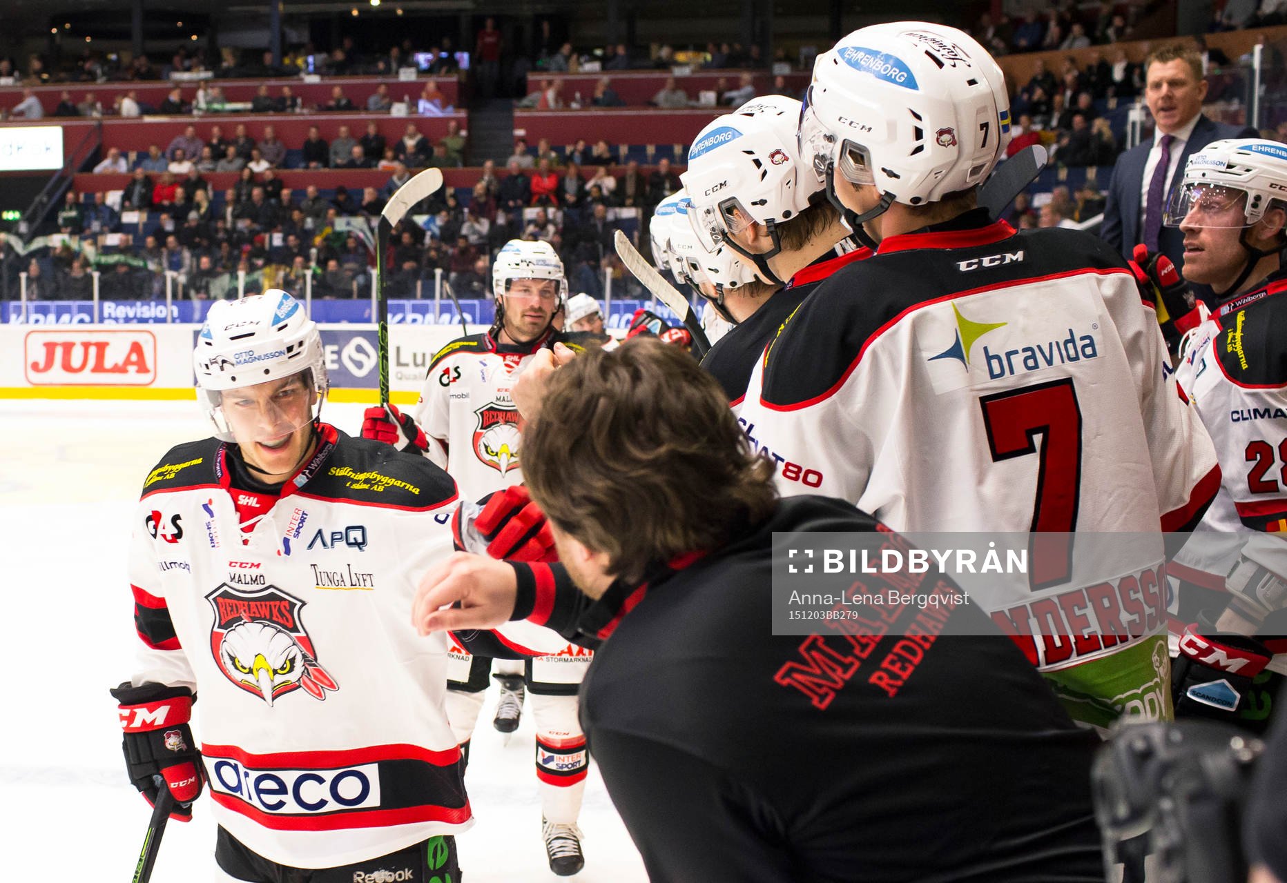 Malmö Redhawks  Björn Svensson jublar