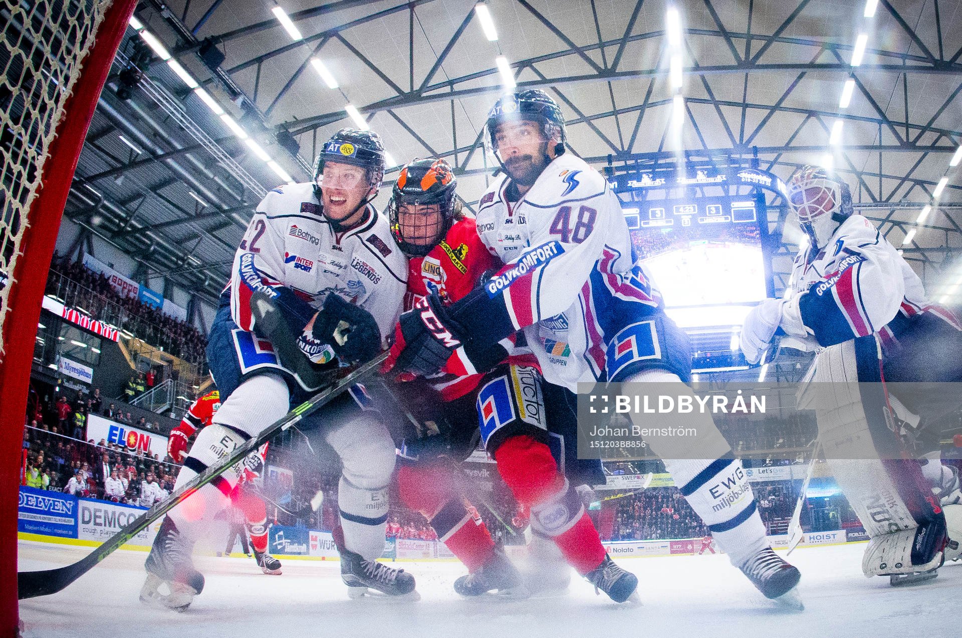 Linköpings Carl Dahlström och Daniel Rahimi mot Örebros